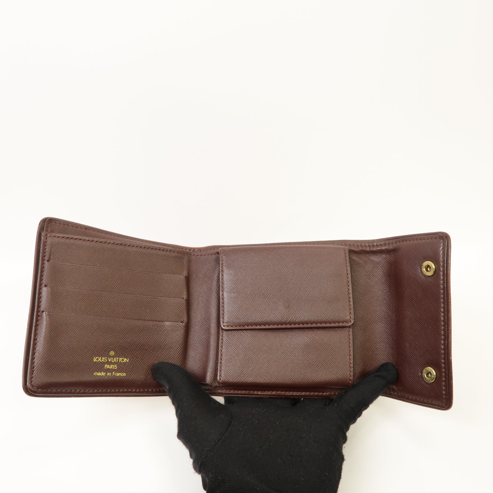 LOUIS VUITTON 【激減優惠】Monogram Mini Wallet金扣錢包紅色
