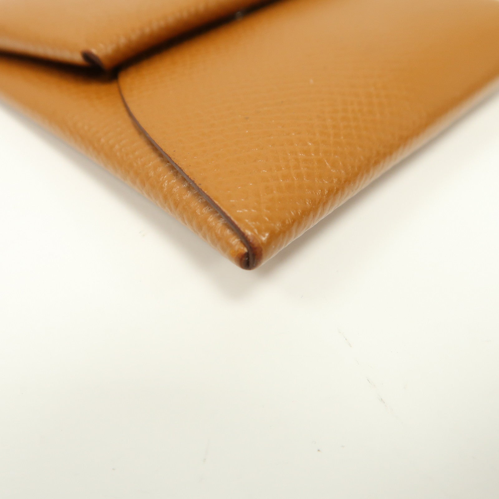 HERMES 【激減優惠】Epsom皮革Bastia Coin Case銀扣零錢包啡色