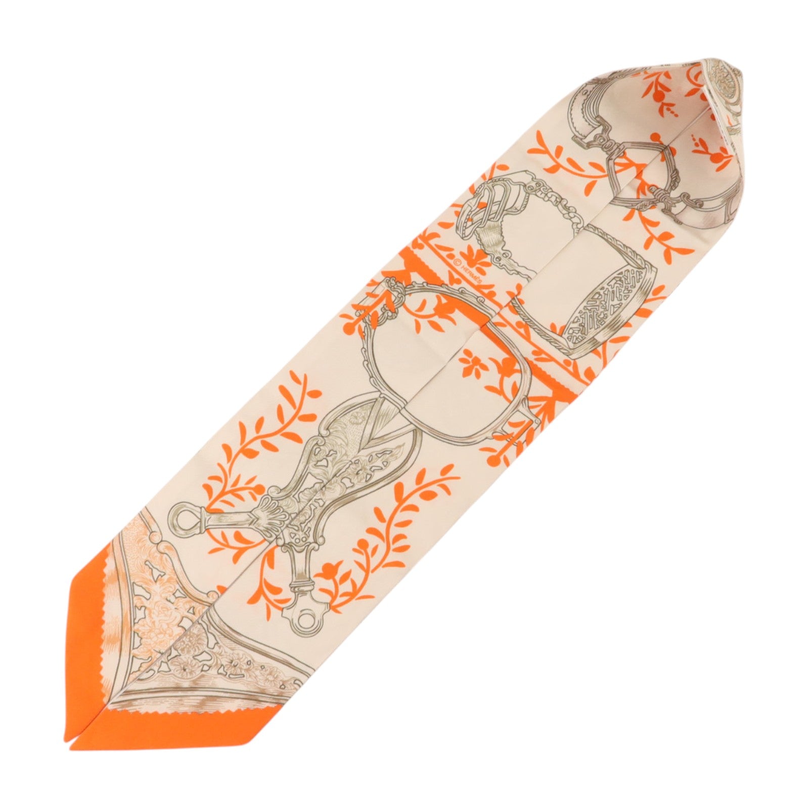HERMES 絲質Twilly絲巾