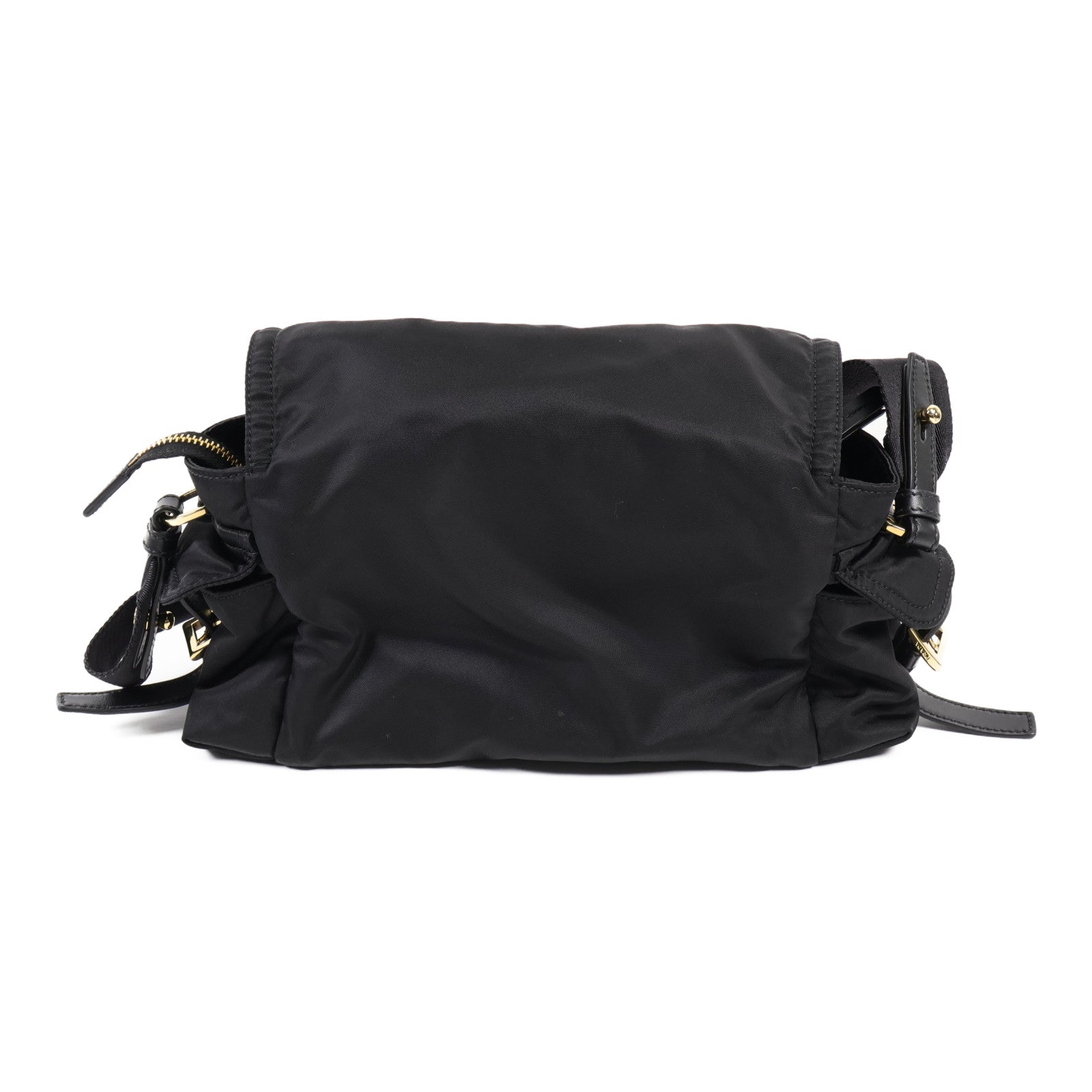 PRADA 尼龍Shoulder Bag金扣肩背袋