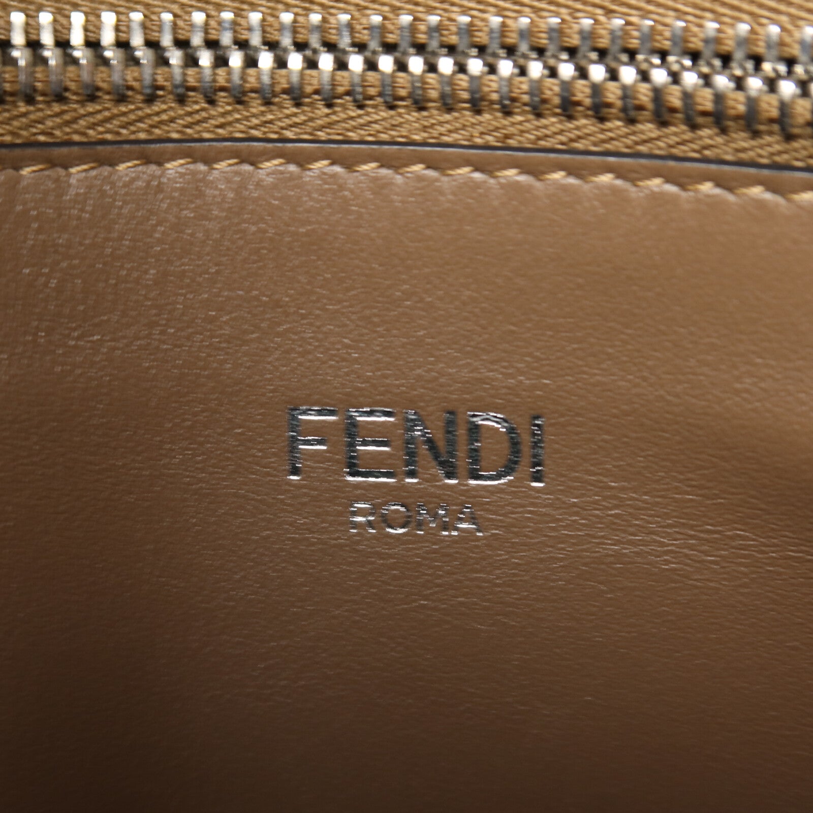 FENDI 塗層帆布Peekaboo X-Lite Small手挽肩背兩用袋