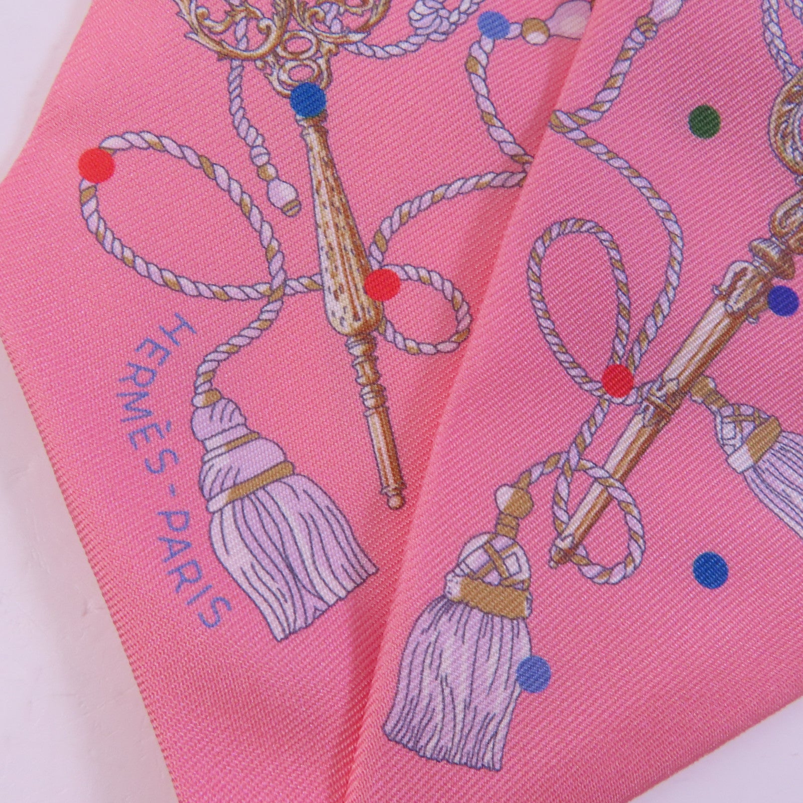 HERMES 絲質Twilly絲巾