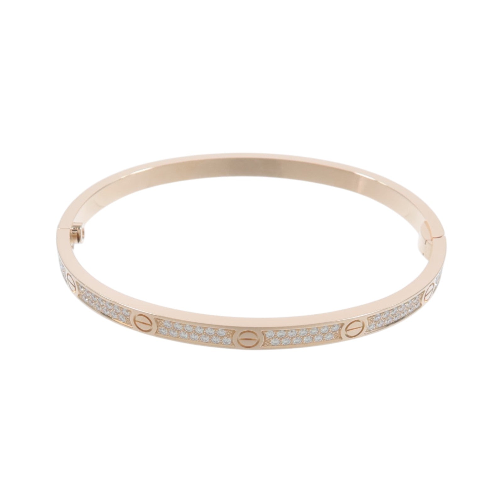 CARTIER 18K玫瑰金Love Bracelet鑽石手鏈