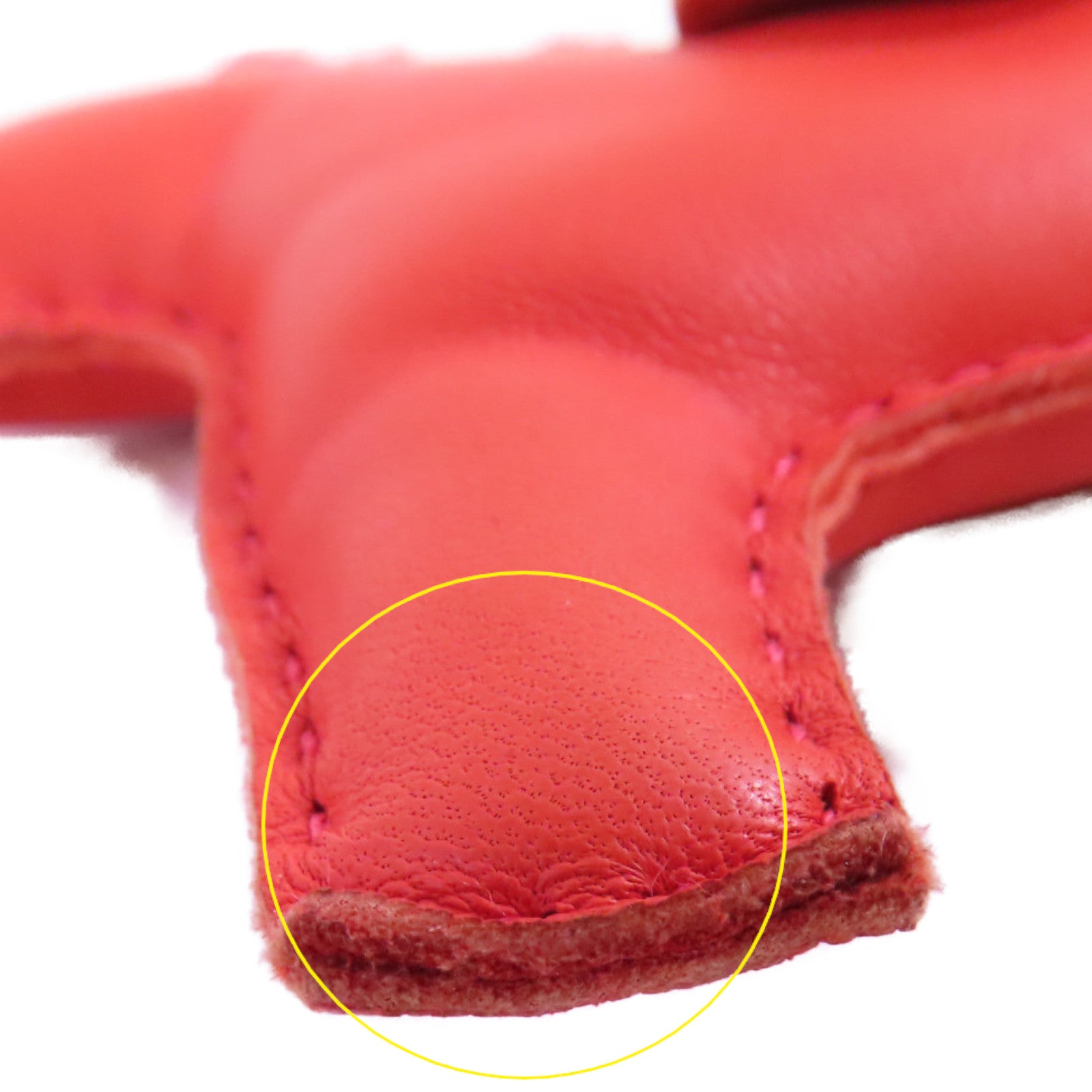 HERMES Swift皮革Redeo MM Charm掛飾橙色