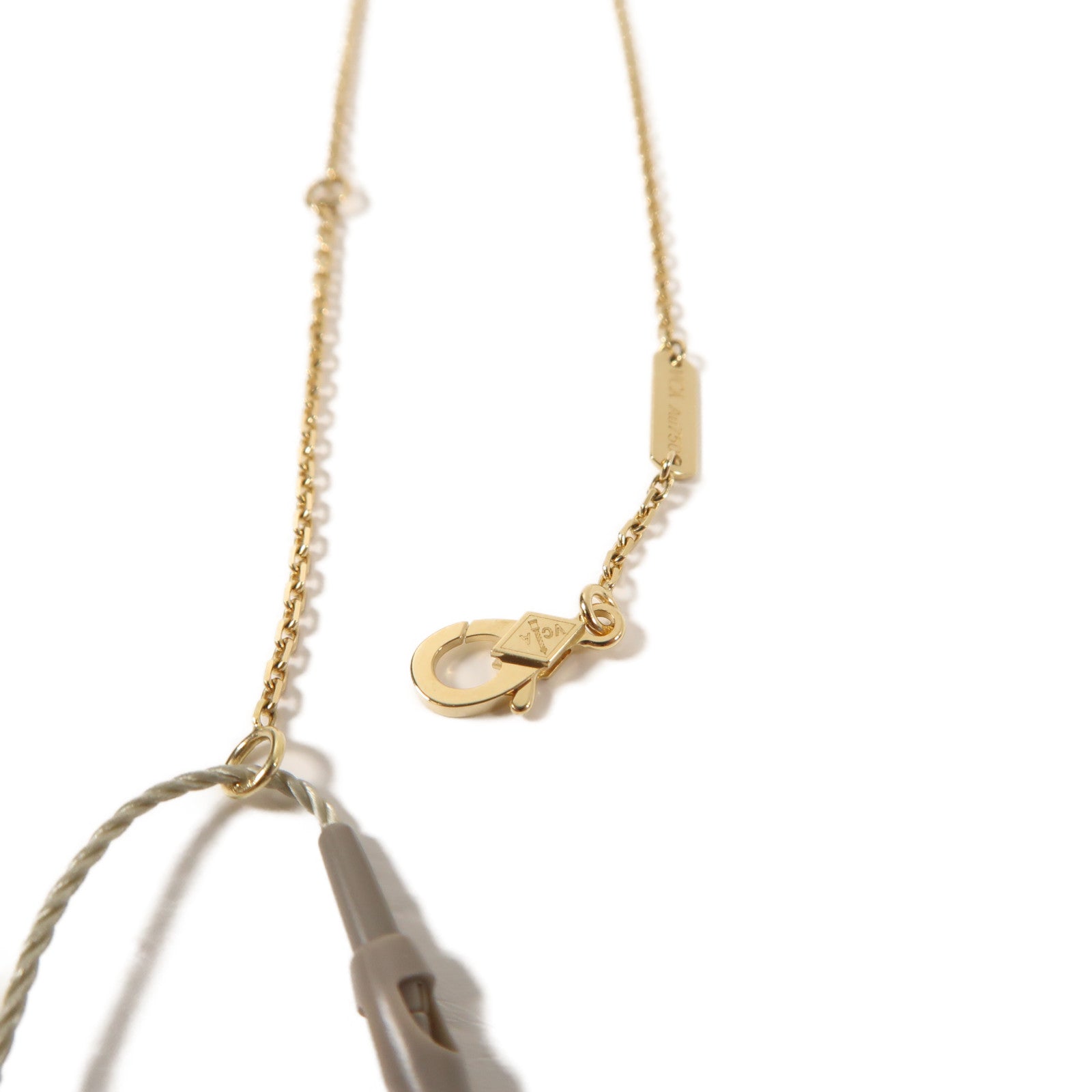 Van Cleef & Arpels 18K黃金/珍珠貝母Vintage Alhambra Necklace項鍊白色/金色