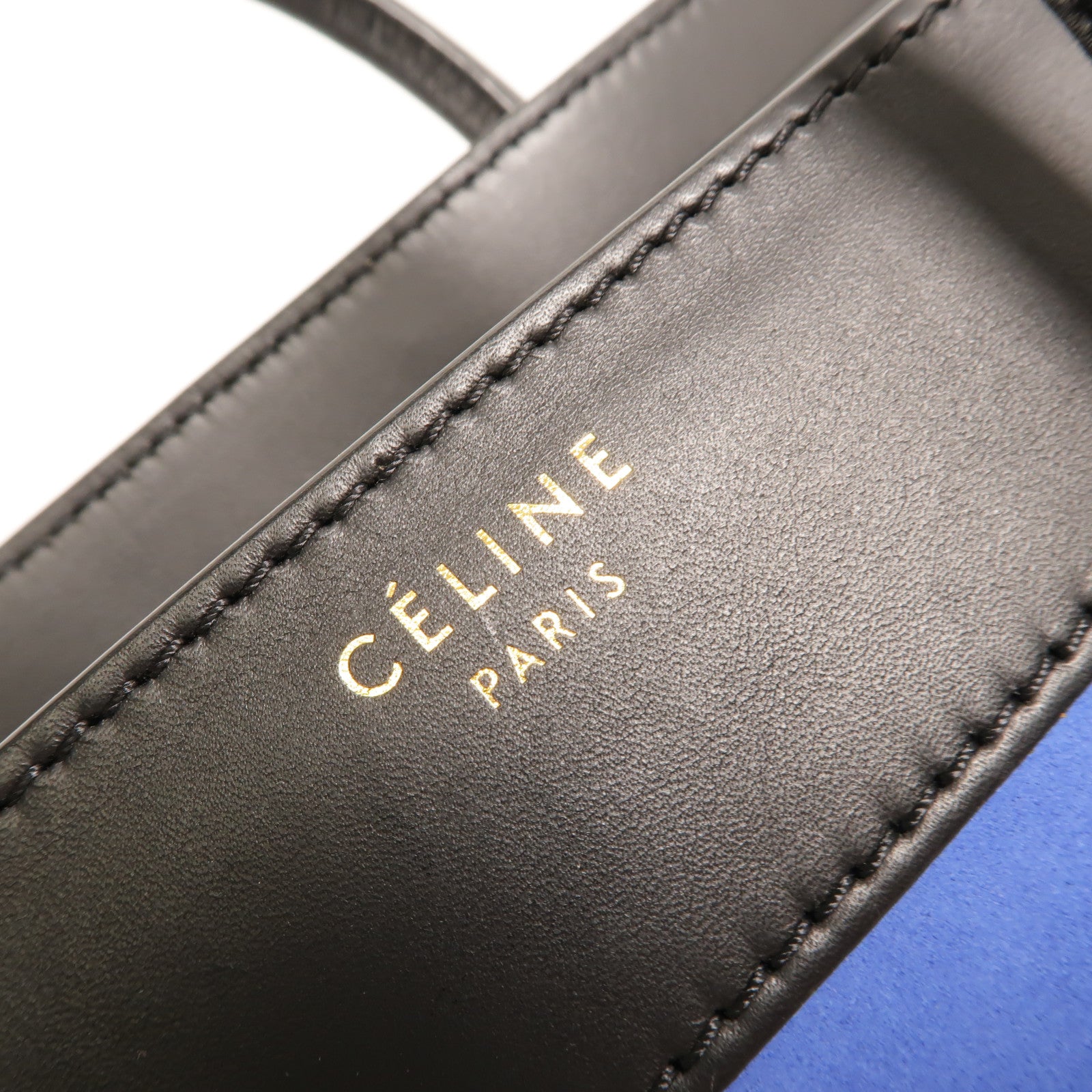 CELINE 牛皮皮革Micro Luggage手挽袋