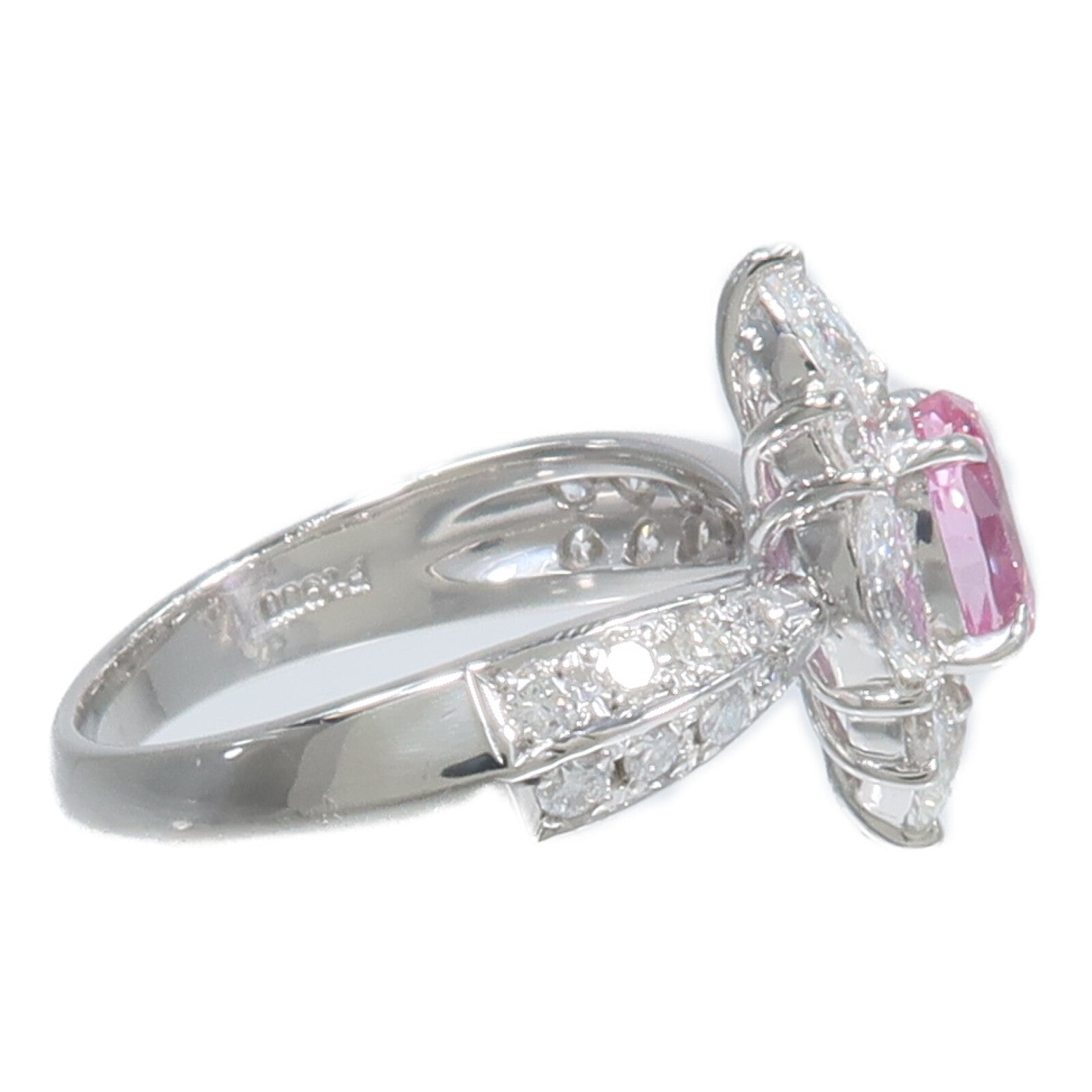 JEWELRY PT900鉑金Pink Sapphire Diamond Ring