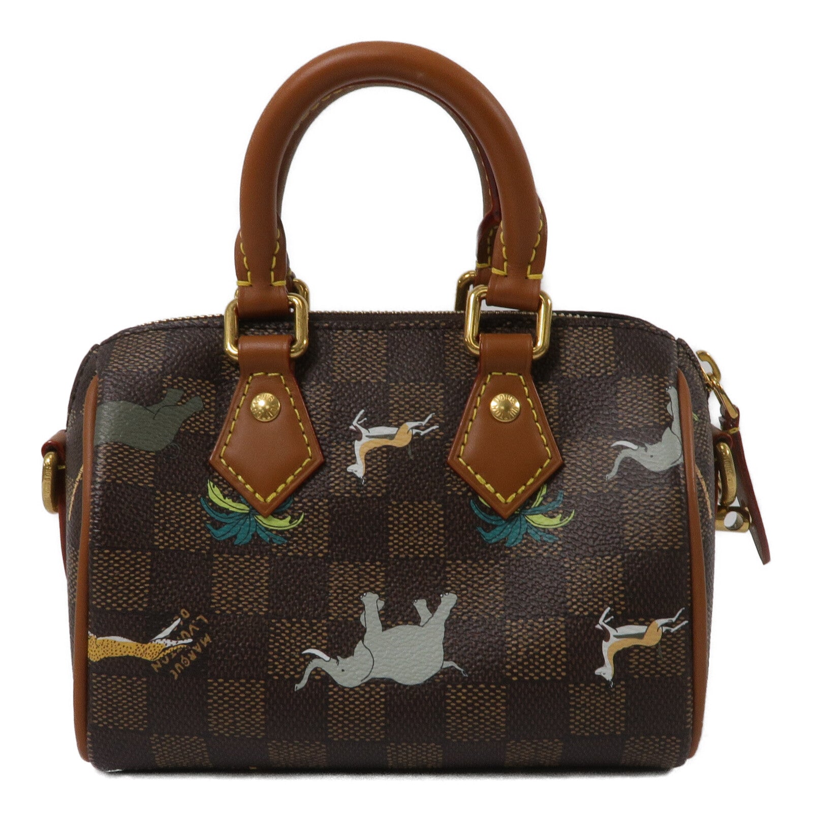 LOUIS VUITTON Damier Heritage Speedy Bandouliere 18 x The Darjeeling手挽肩背兩用袋