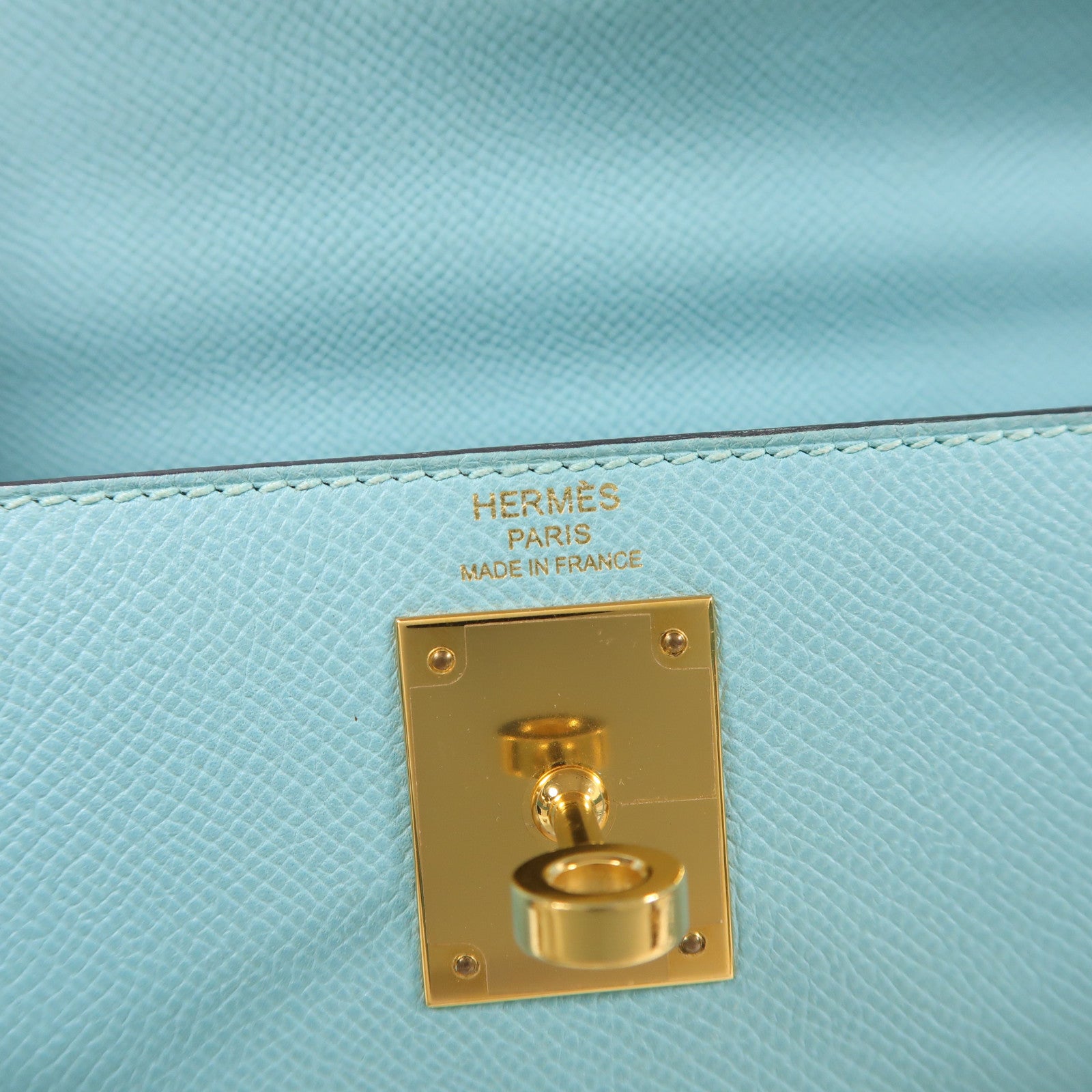 HERMES Epsom皮革Kelly 28金扣手挽肩背兩用袋