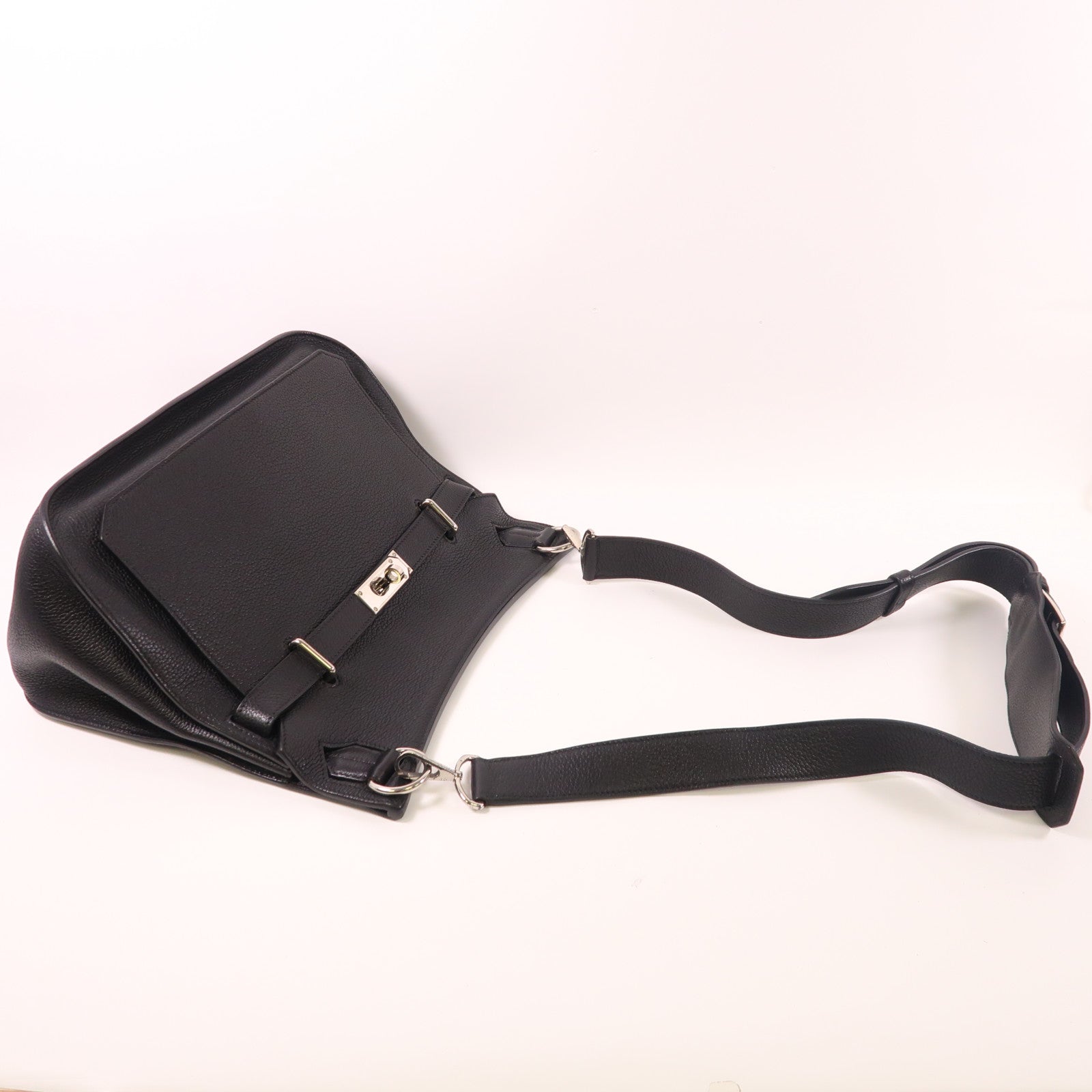 HERMES Togo皮革Jypesiere 34銀扣肩背袋