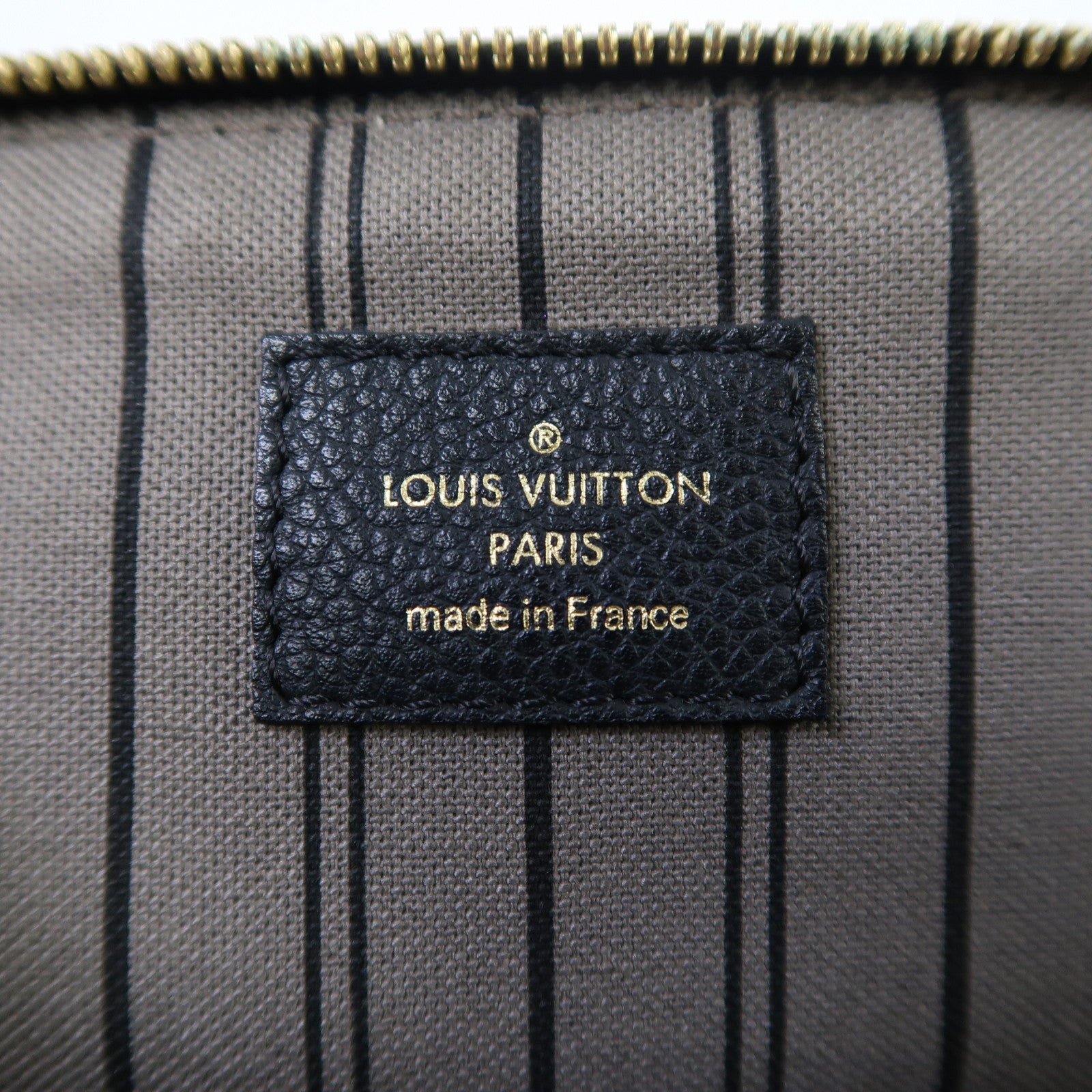 LOUIS VUITTON Monogram Empreinte Marais BB金扣手挽袋黑色