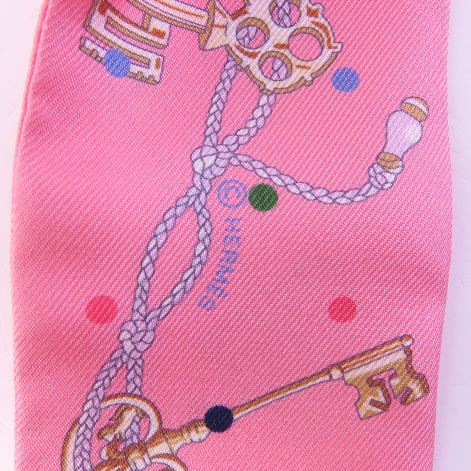 HERMES 絲質Twilly絲巾