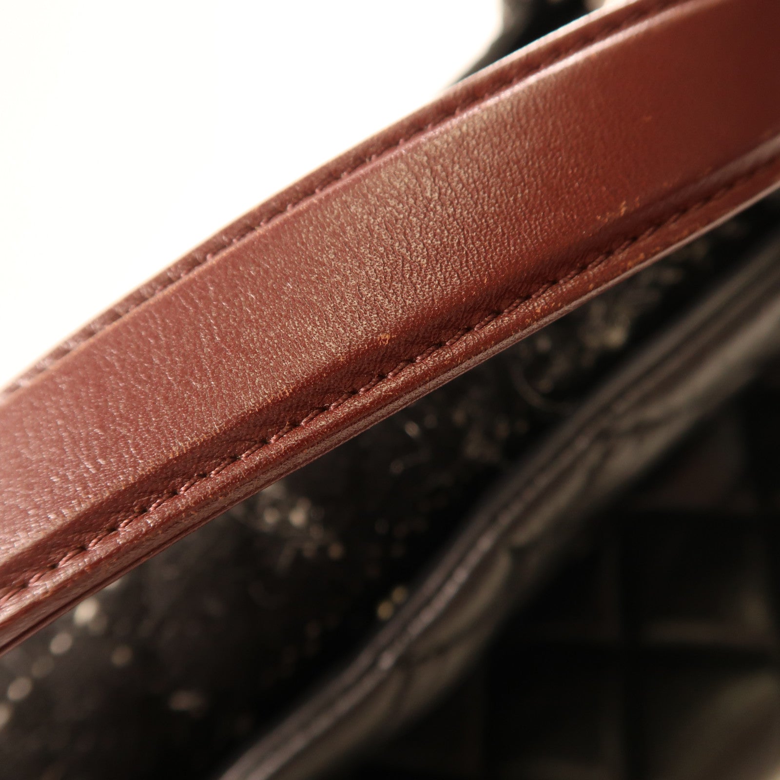 CHANEL 牛皮皮革Shoulder Bag銀扣鏈帶手挽肩背兩用袋黑色