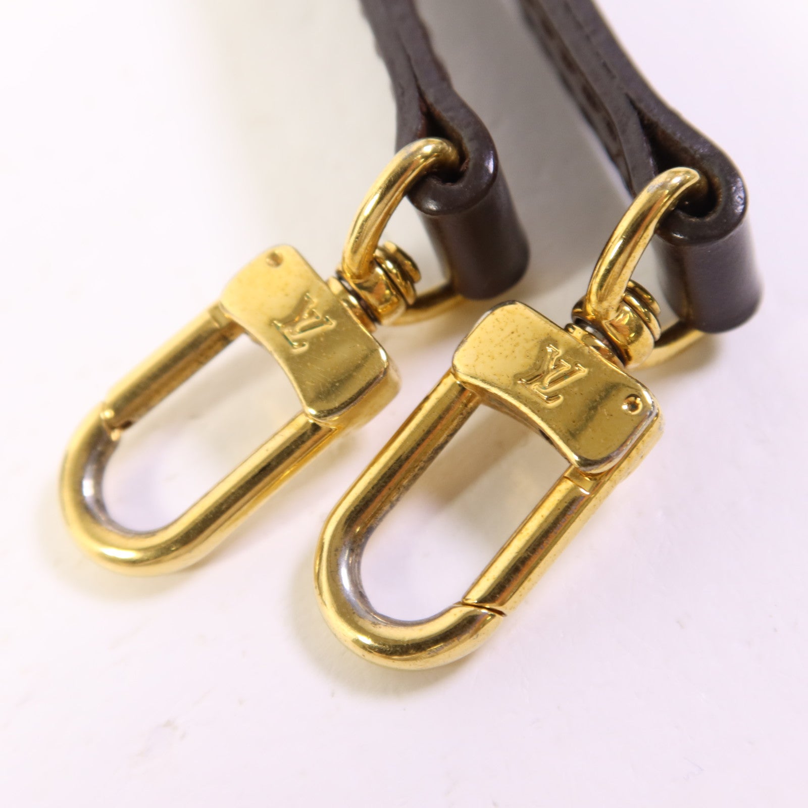 LOUIS VUITTON Damier Alma BB金扣手挽肩背兩用袋棕色