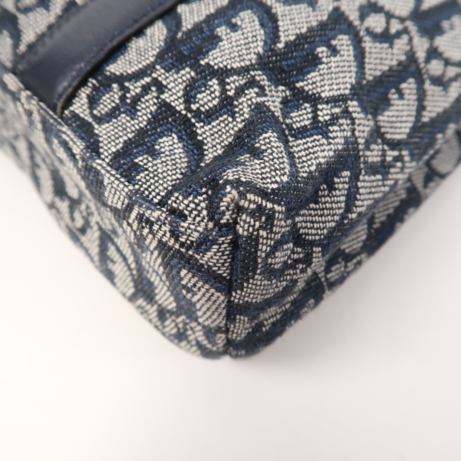 Dior 帆布Vintage Hand Bag金扣手挽袋藍色