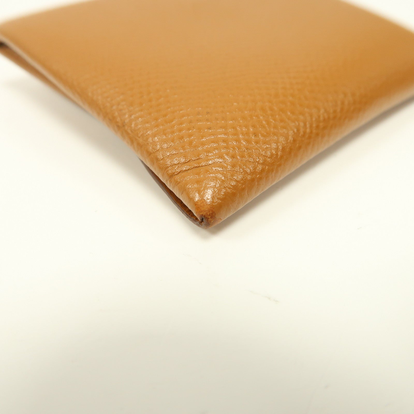 HERMES 【激減優惠】Epsom皮革Bastia Coin Case銀扣零錢包啡色