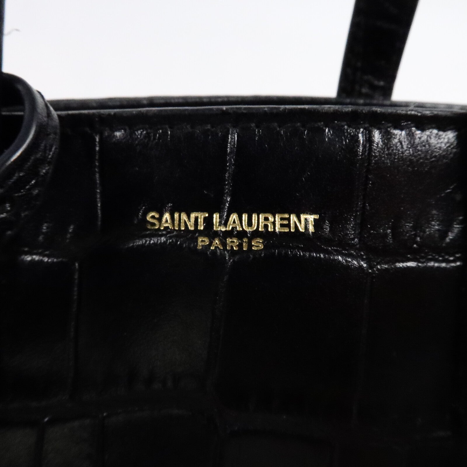 YVES SAINT LAURENT 牛皮皮革Toy Shopping手挽肩背兩用袋