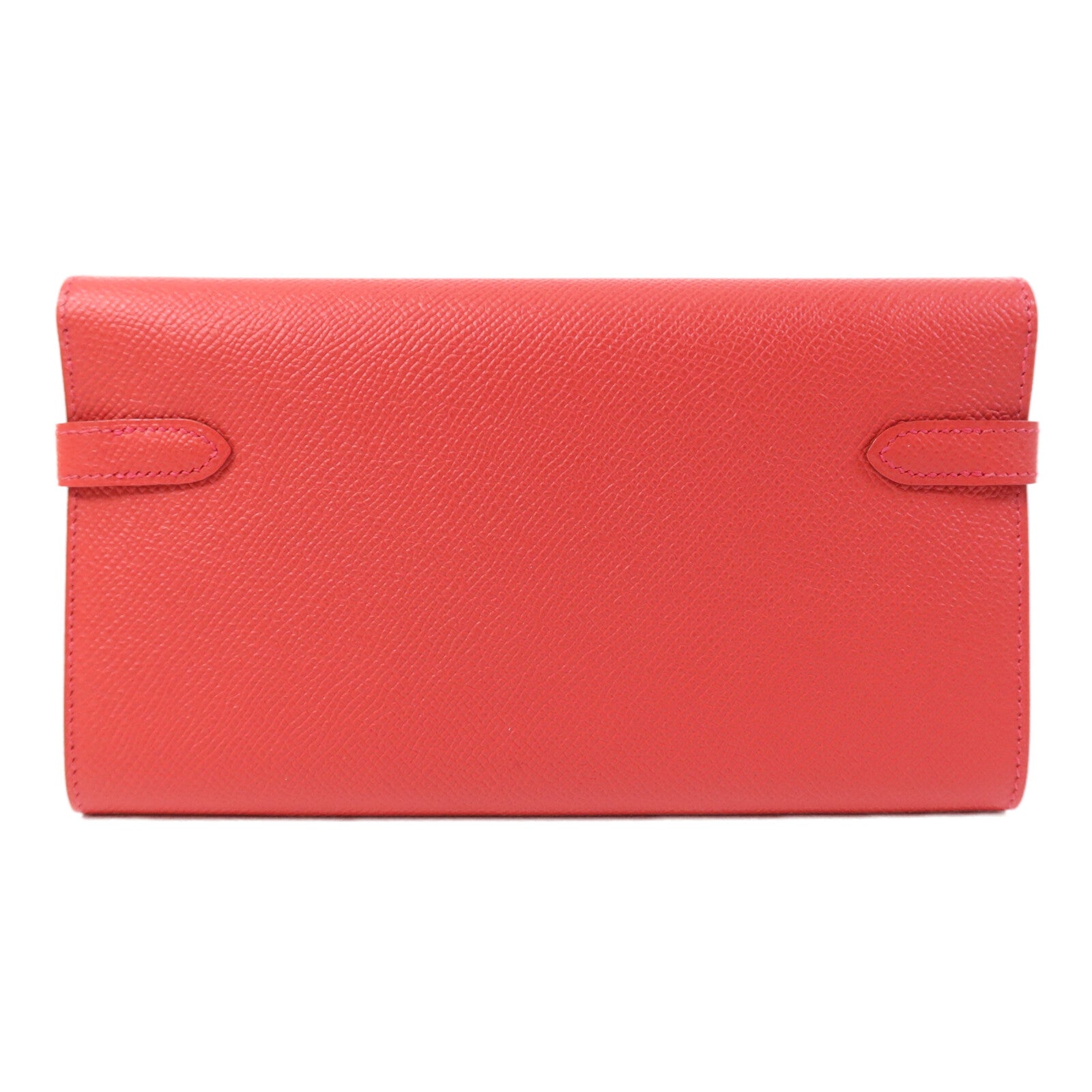 HERMES 【激減優惠】Epsom皮革Kelly Long Wallet銀扣長錢包Bougainvillea