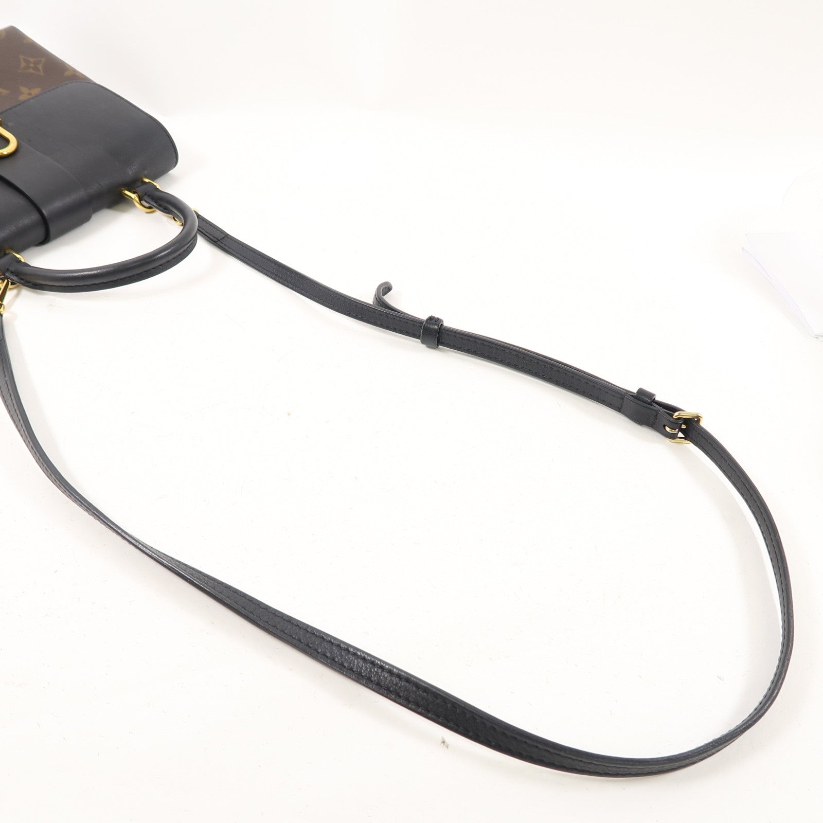 LOUIS VUITTON 【激減優惠】Monogram Locky BB金扣手挽肩背兩用袋啡色/黑色