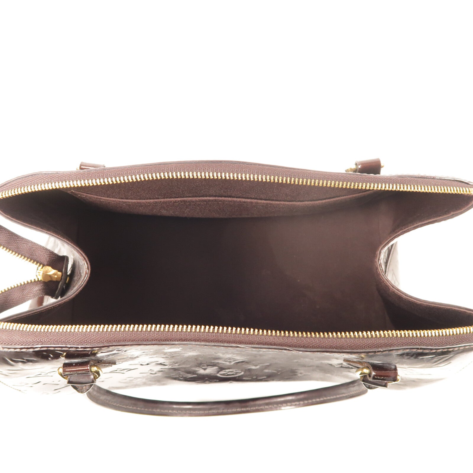 LOUIS VUITTON 【激減優惠】Vernis漆皮皮革Sherwood GM金扣肩背袋