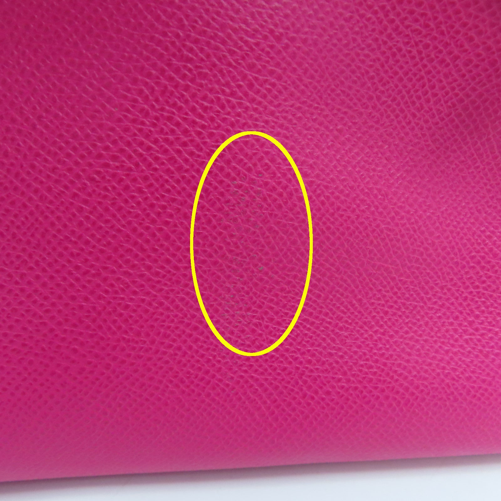 HERMES Epsom Leather Kelly 32 Silver Buckle Hand Shoulder Backpack Fluorescent Pink/Pink Purple