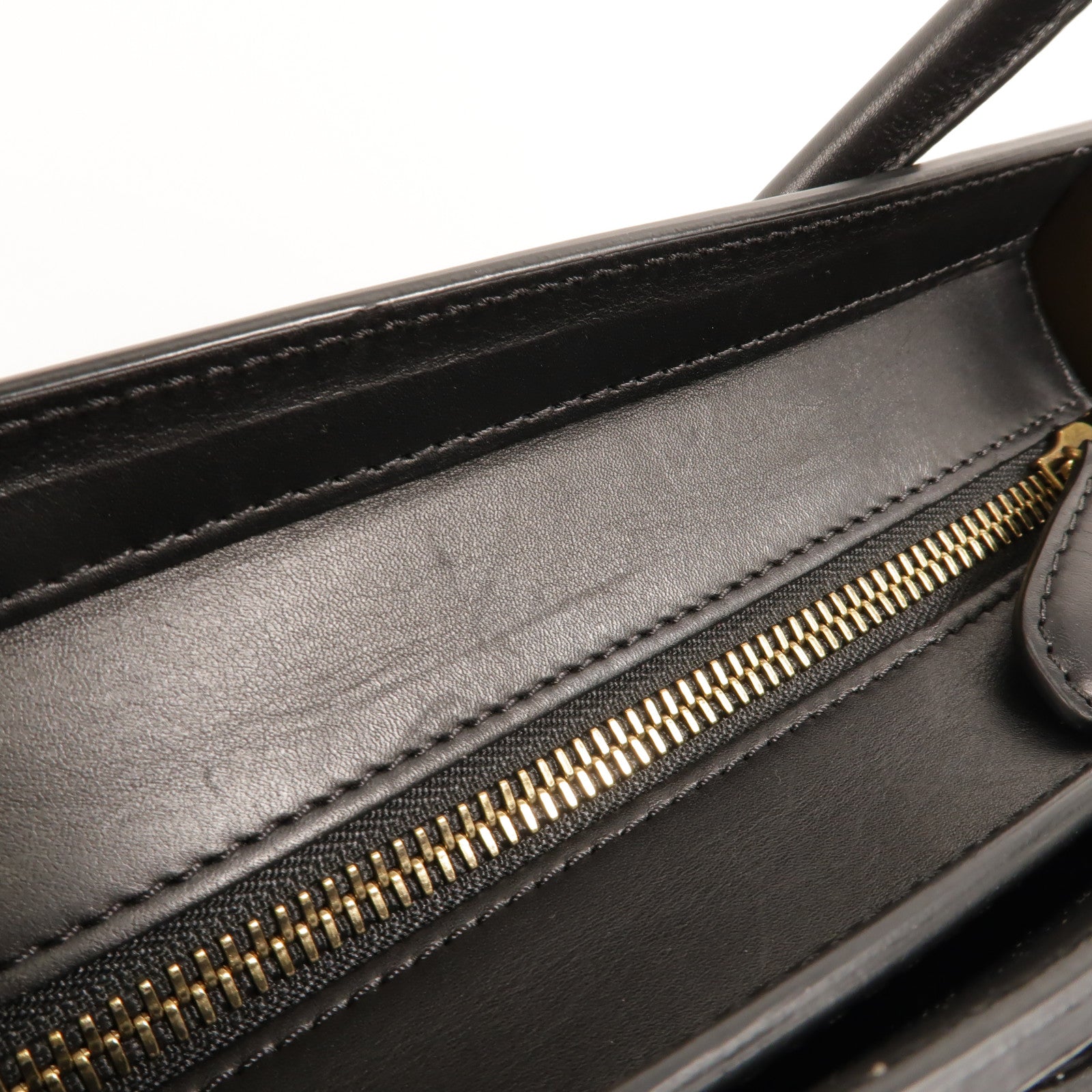 CELINE 牛皮皮革Micro Luggage手挽袋