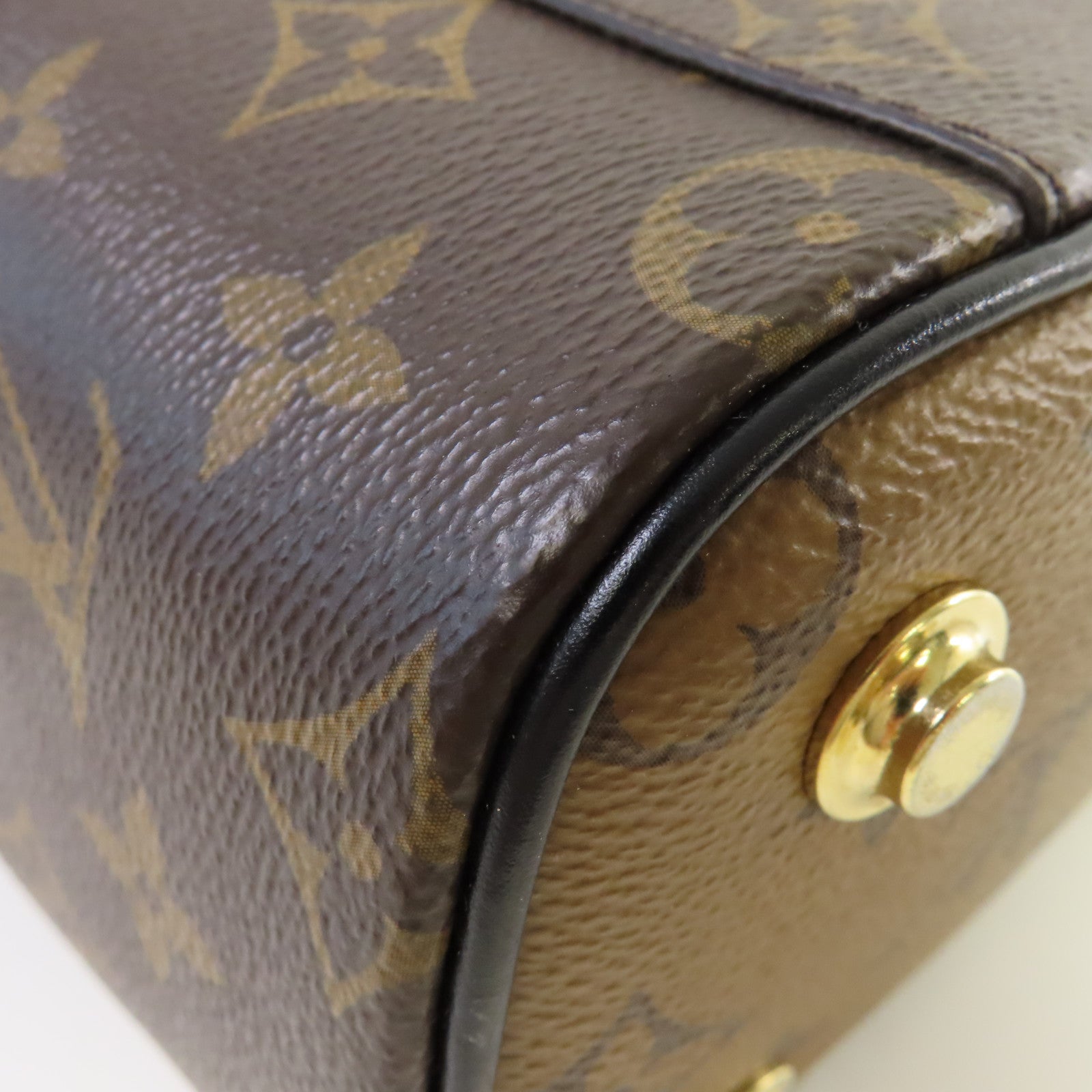 LOUIS VUITTON 【激減優惠】Monogram Vanity PM 2Way Shoulder Bag金扣手挽肩背兩用袋啡色
