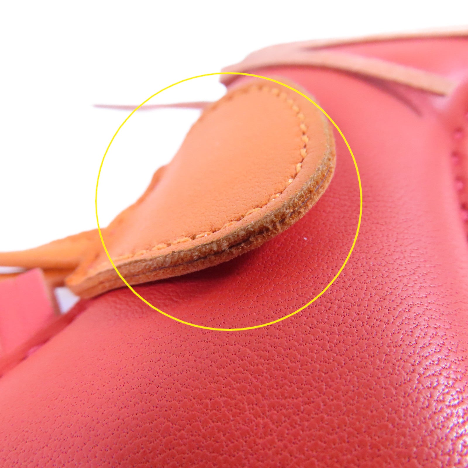 HERMES Swift皮革Redeo MM Charm掛飾橙色