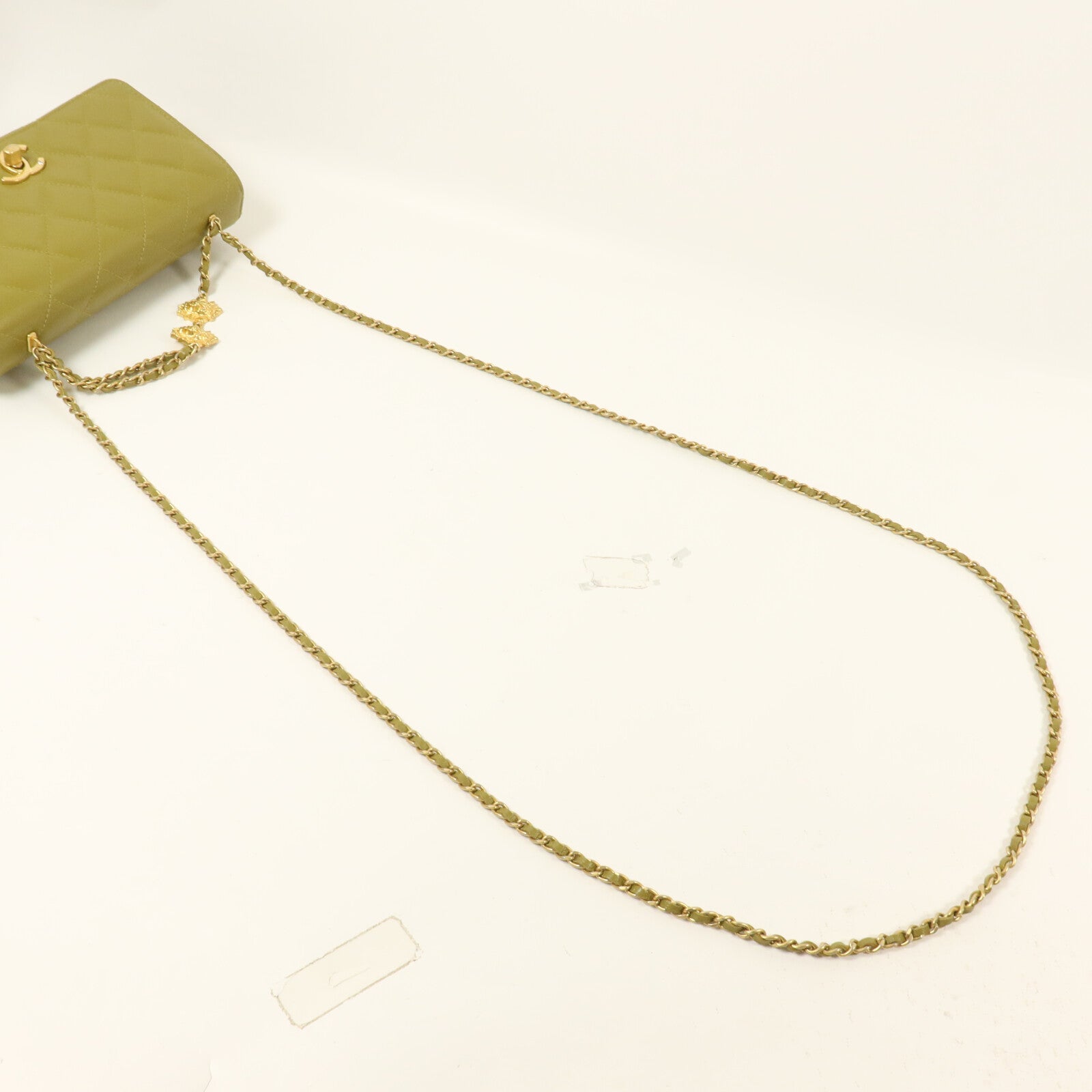 CHANEL 羊皮皮革Wallet On Chain Leo Lion Charm鏈帶手挽肩背兩用袋