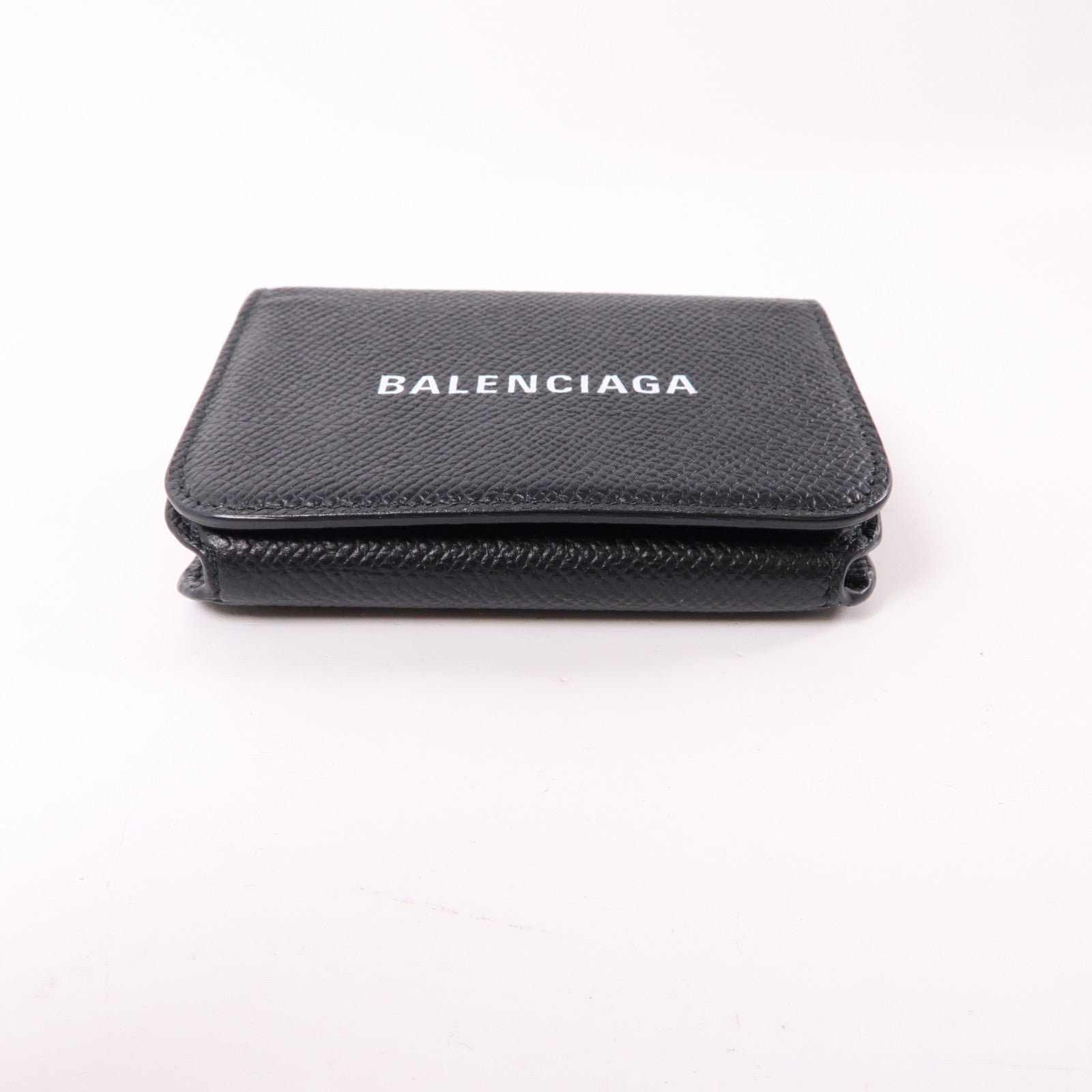 BALENCIAGA 牛皮皮革Wallet金扣錢包黑色