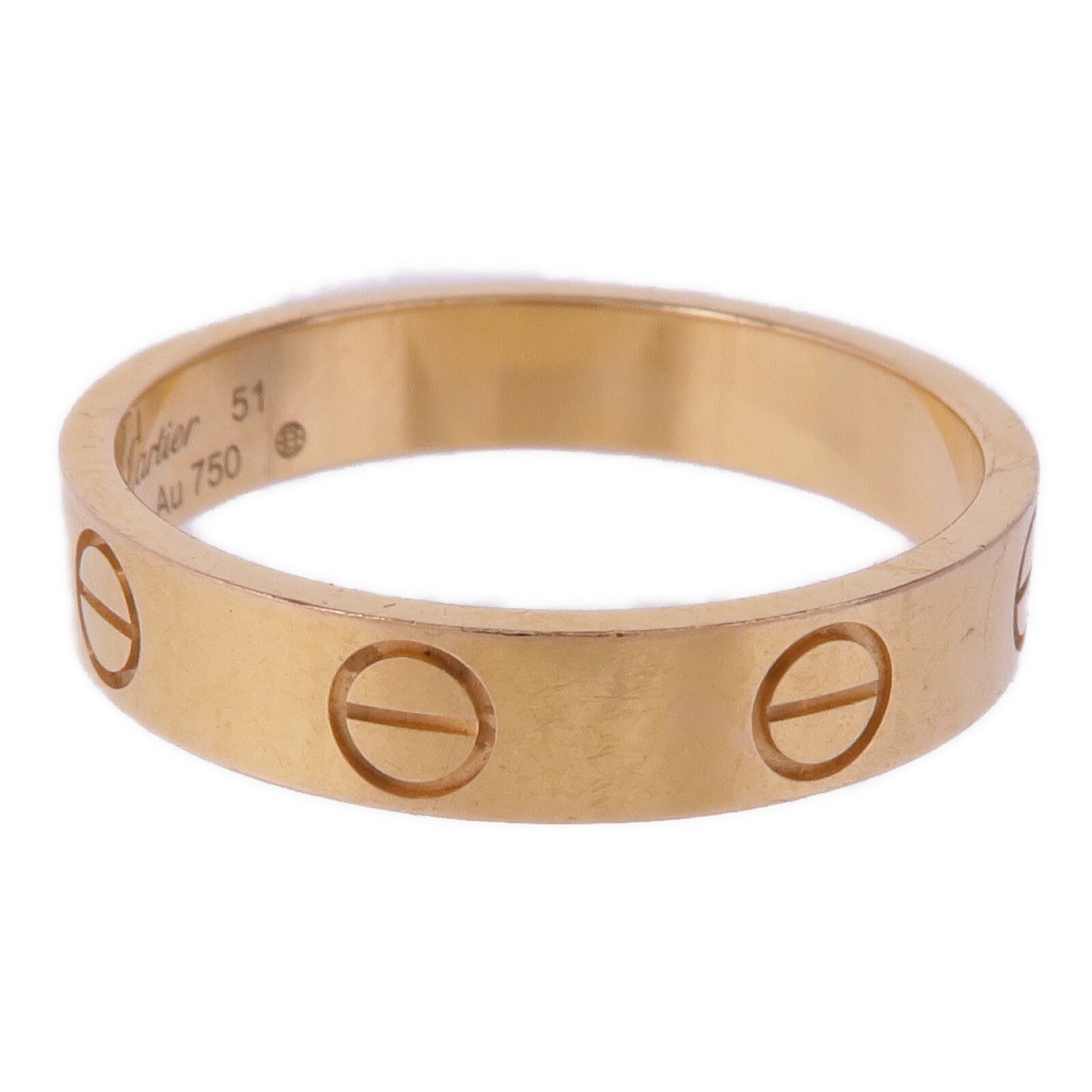 CARTIER 18K玫瑰金Love Ring戒指CARTIER#51/US#5.5