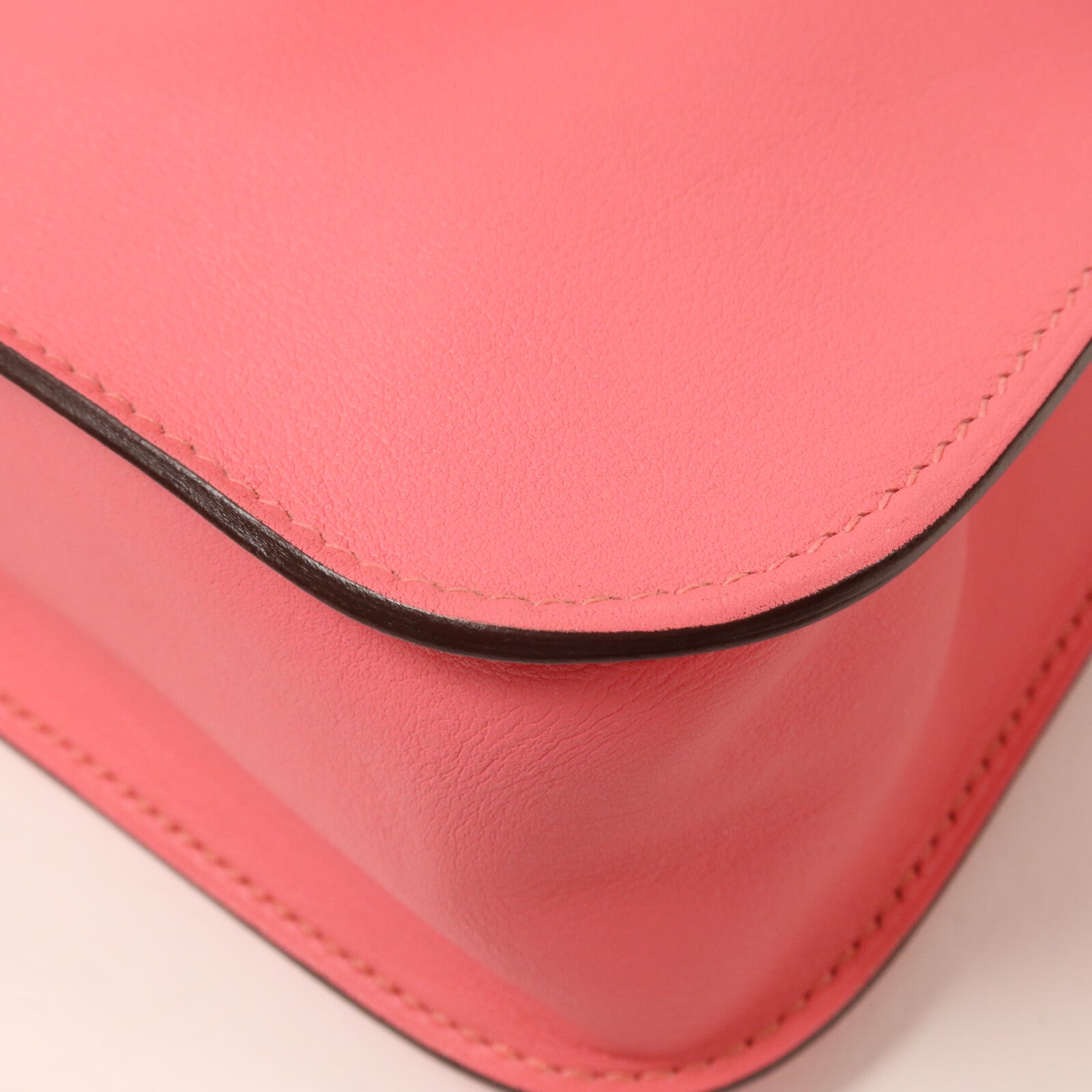 HERMES Swift皮革Mini Halzan手挽肩背兩用袋Rose Azalee