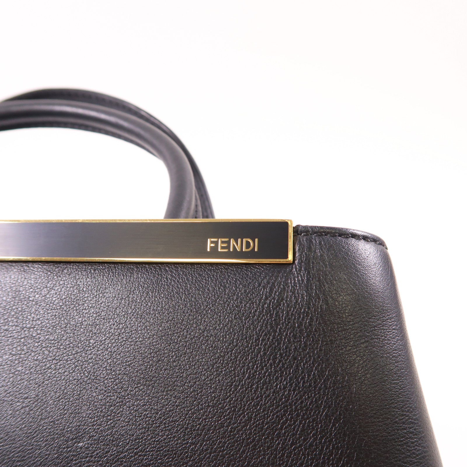 FENDI 牛皮皮革Petite 2 Jours金扣手挽肩背兩用袋