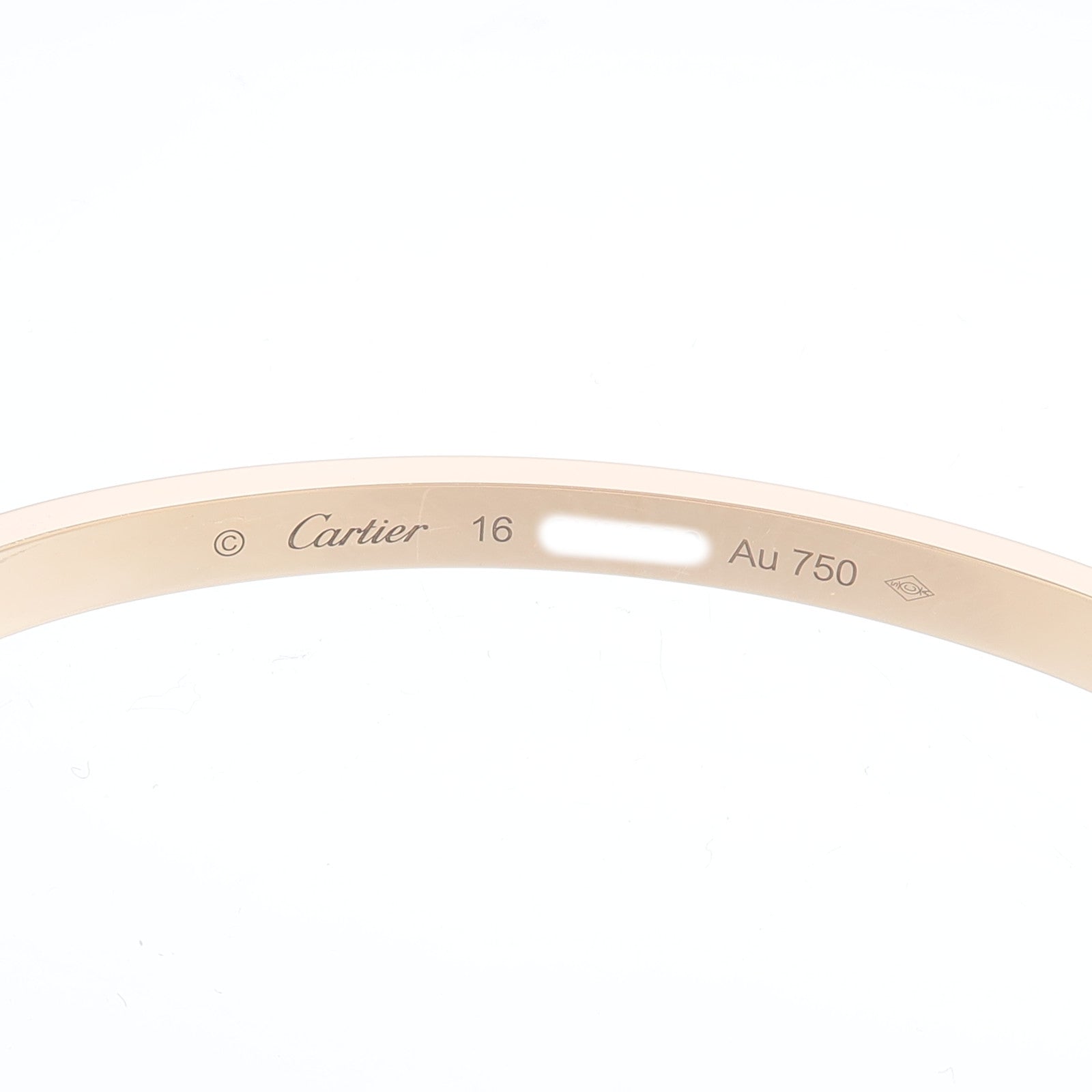 CARTIER 18K玫瑰金Love Bracelet鑽石手鏈