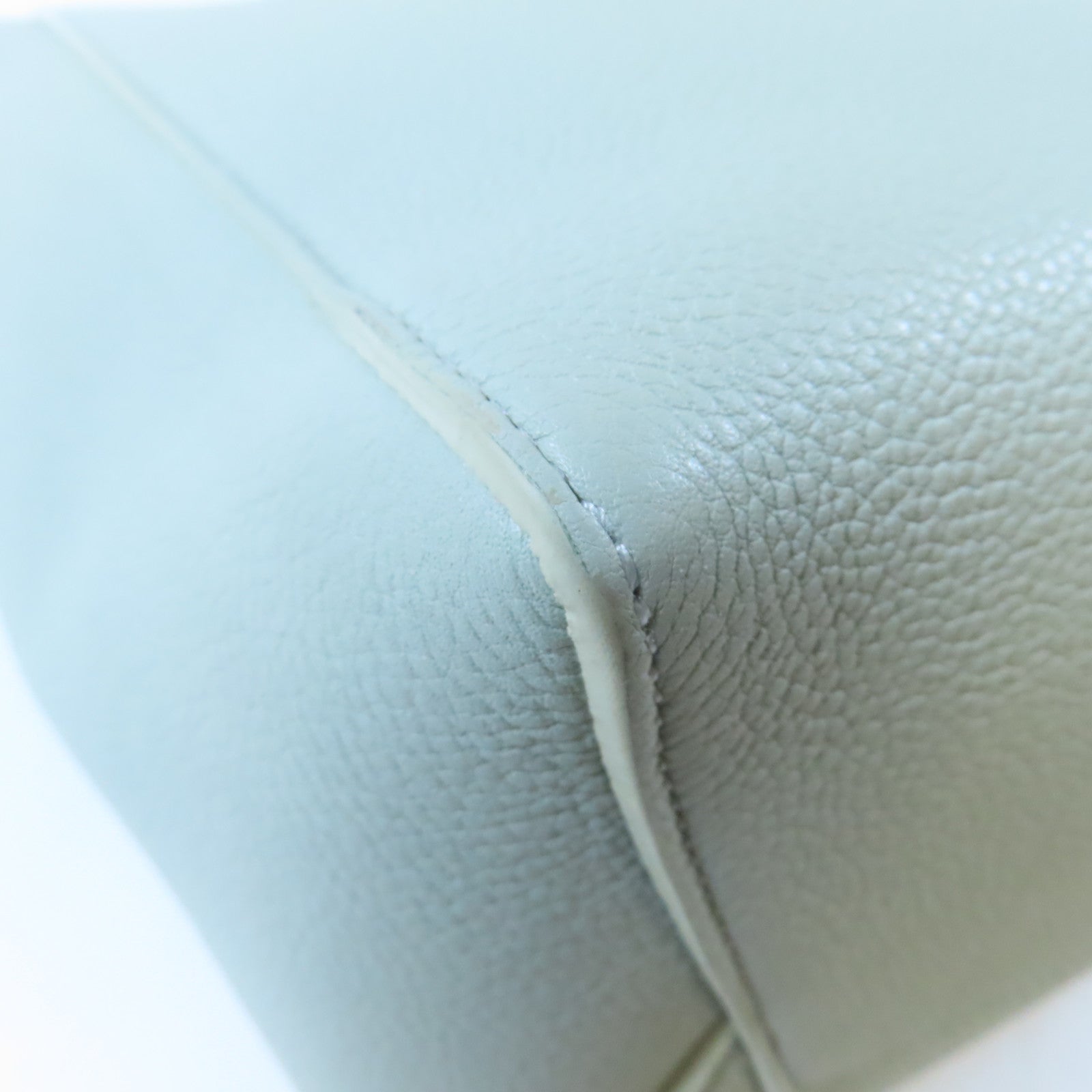 CELINE 牛皮皮革Sangle Bucket Small金扣肩背袋綠色