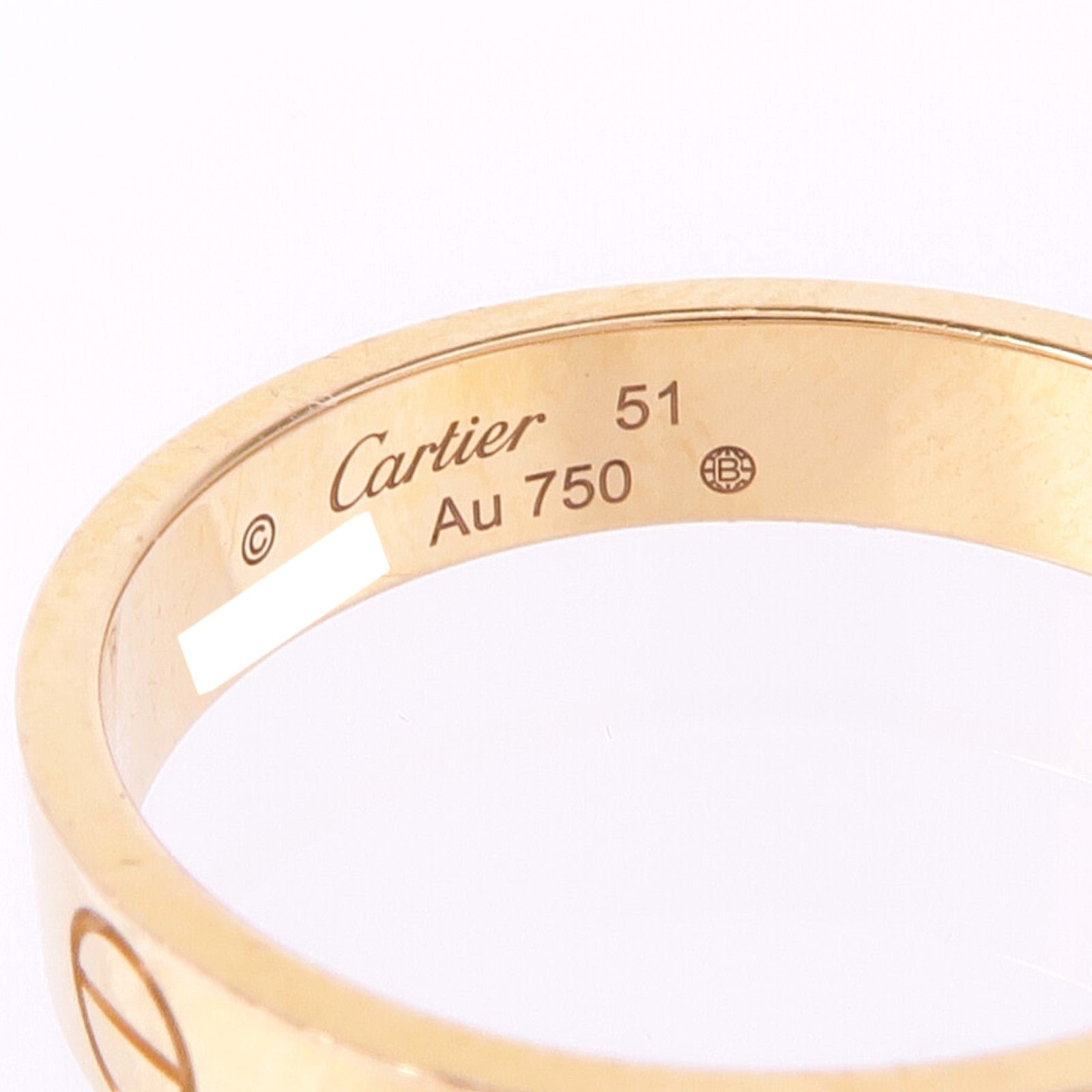 CARTIER 18K玫瑰金Love Ring戒指CARTIER#51/US#5.5