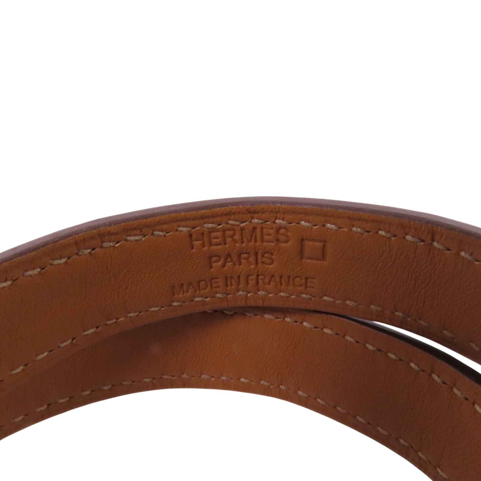 HERMES 鱷魚皮革Kelly Bracelet銀扣手鏈