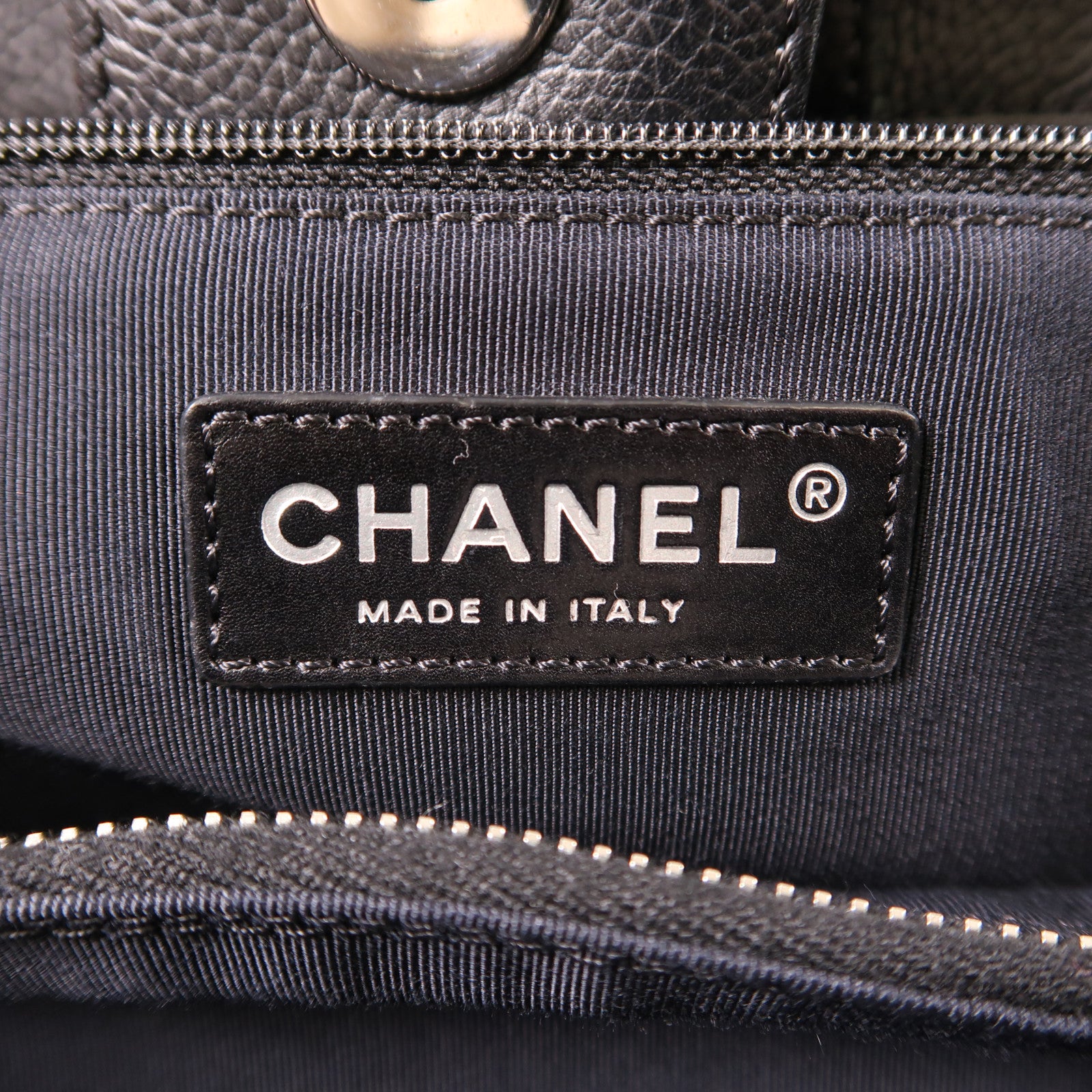 CHANEL CC SHW 2 Way Shoulder Bag Handbag Calfskin Black Red