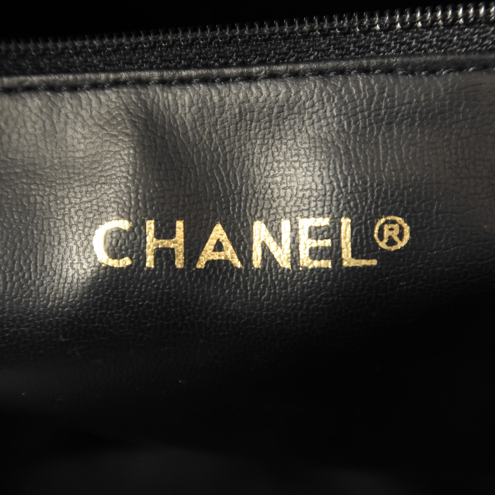 CHANEL 羊皮皮革Vintage Chain Shoulder金扣鏈帶肩背袋