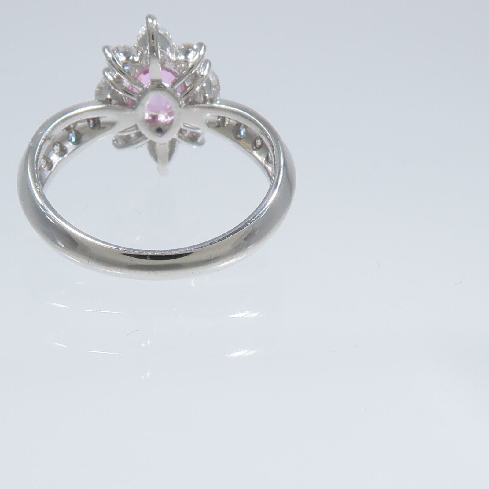 JEWELRY PT900鉑金Pink Sapphire Diamond Ring