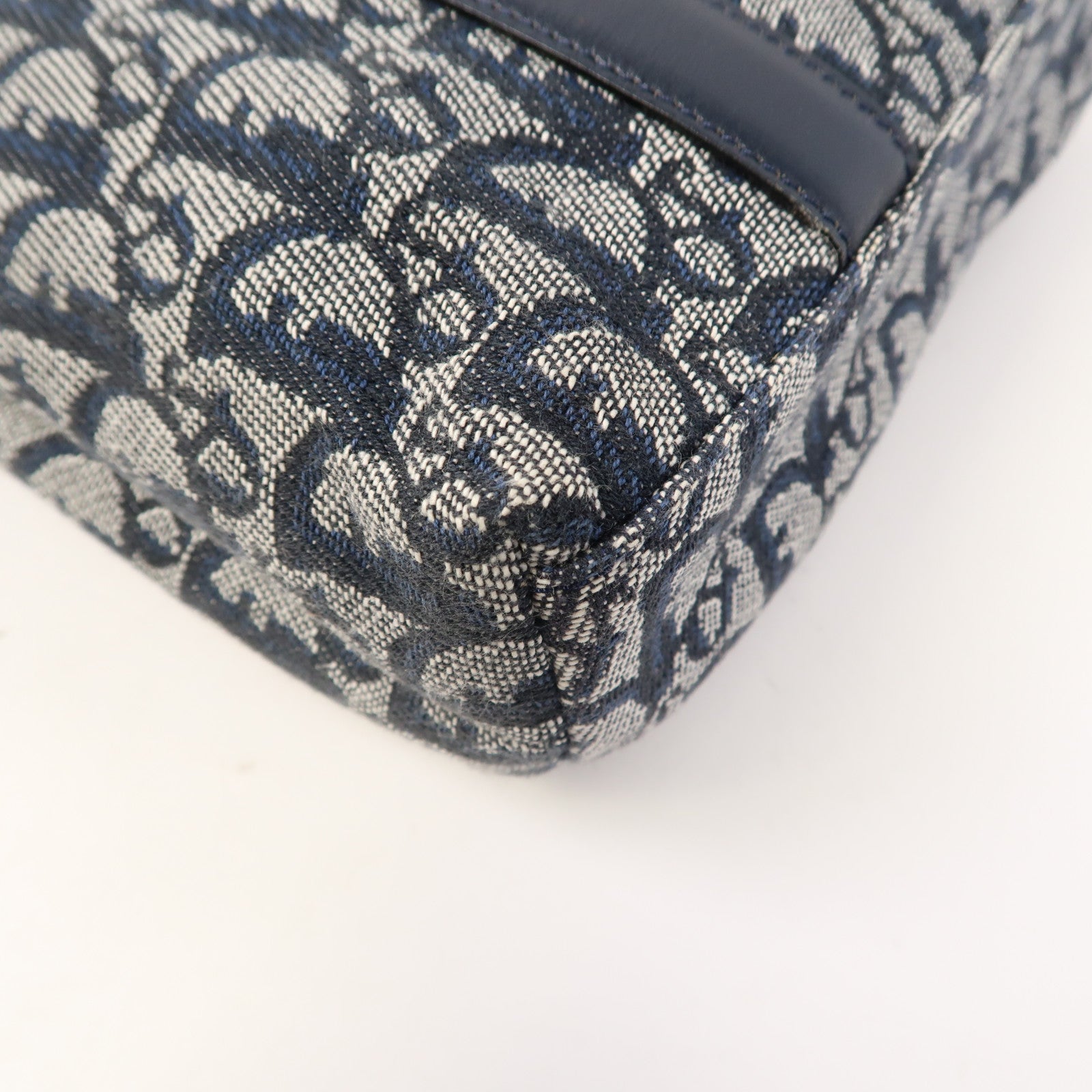 Dior 帆布Vintage Hand Bag金扣手挽袋藍色