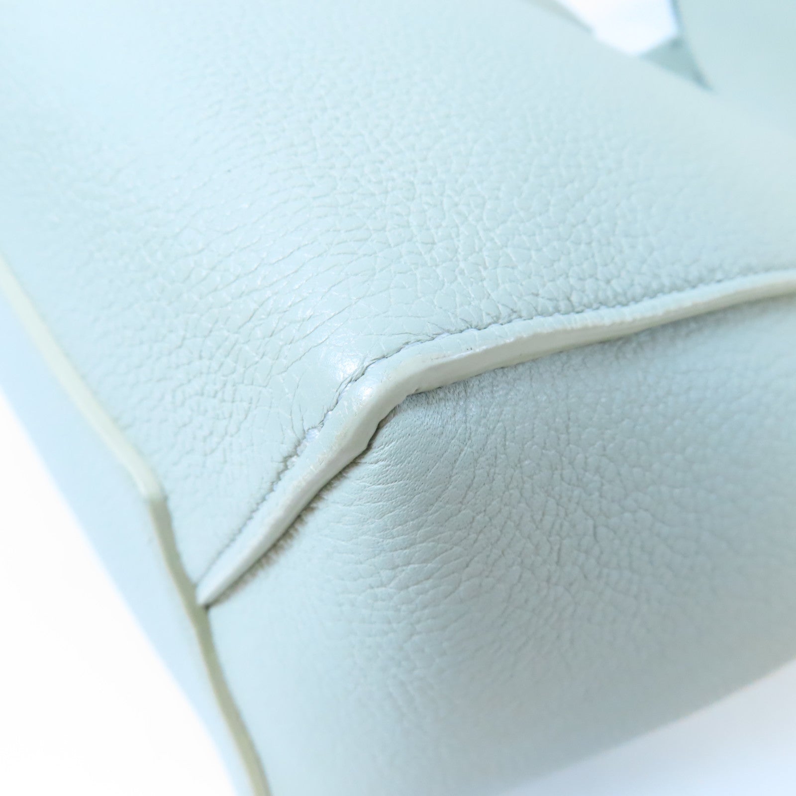 CELINE 牛皮皮革Sangle Bucket Small金扣肩背袋綠色
