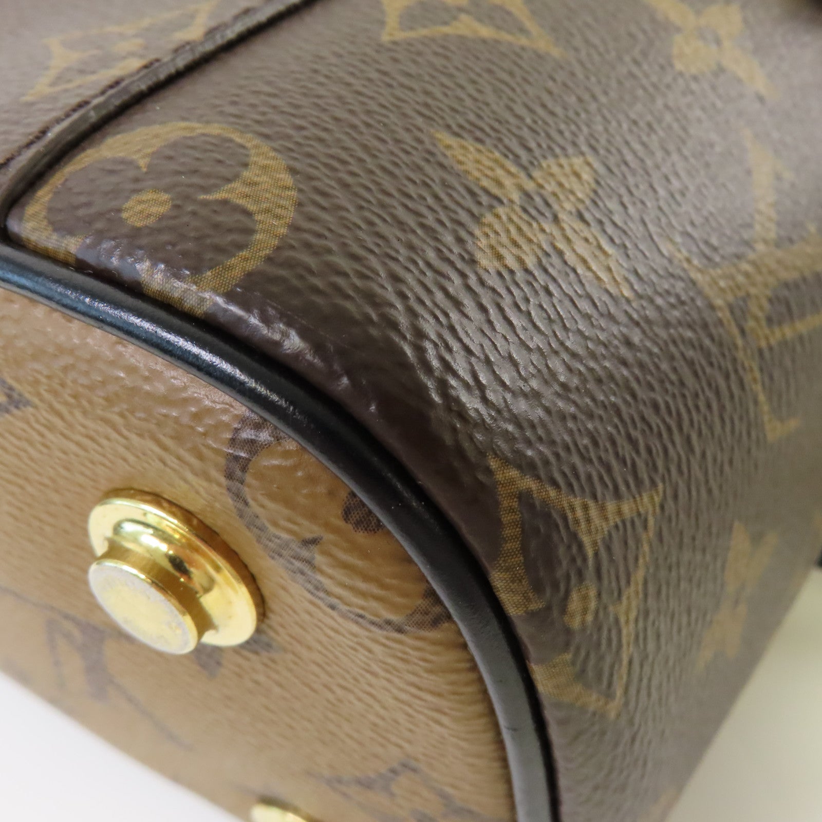 LOUIS VUITTON 【激減優惠】Monogram Vanity PM 2Way Shoulder Bag金扣手挽肩背兩用袋啡色