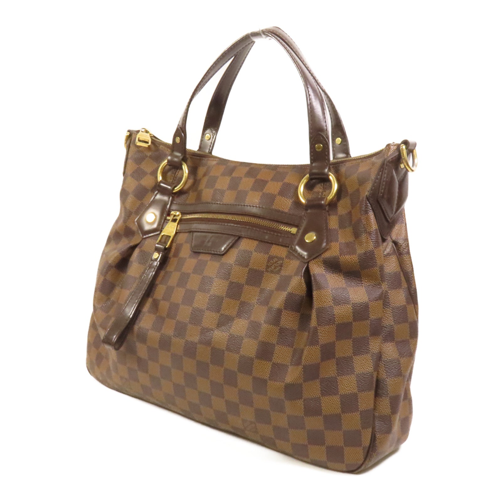 LOUIS VUITTON 【激減優惠】Damier Evora MM金扣手挽肩背兩用袋