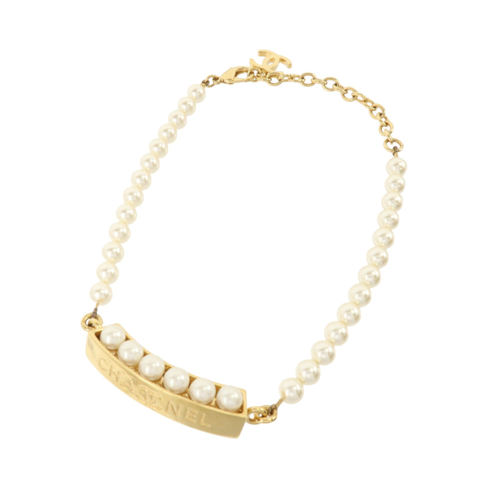 CHANEL PVC/金屬Choker Necklace項鏈