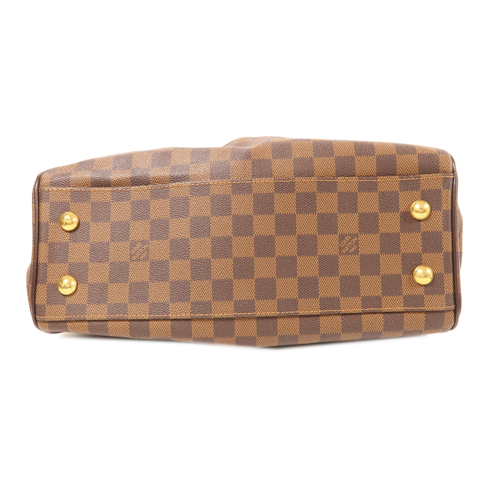 LOUIS VUITTON Damier Trevi PM金扣手挽肩背兩用袋