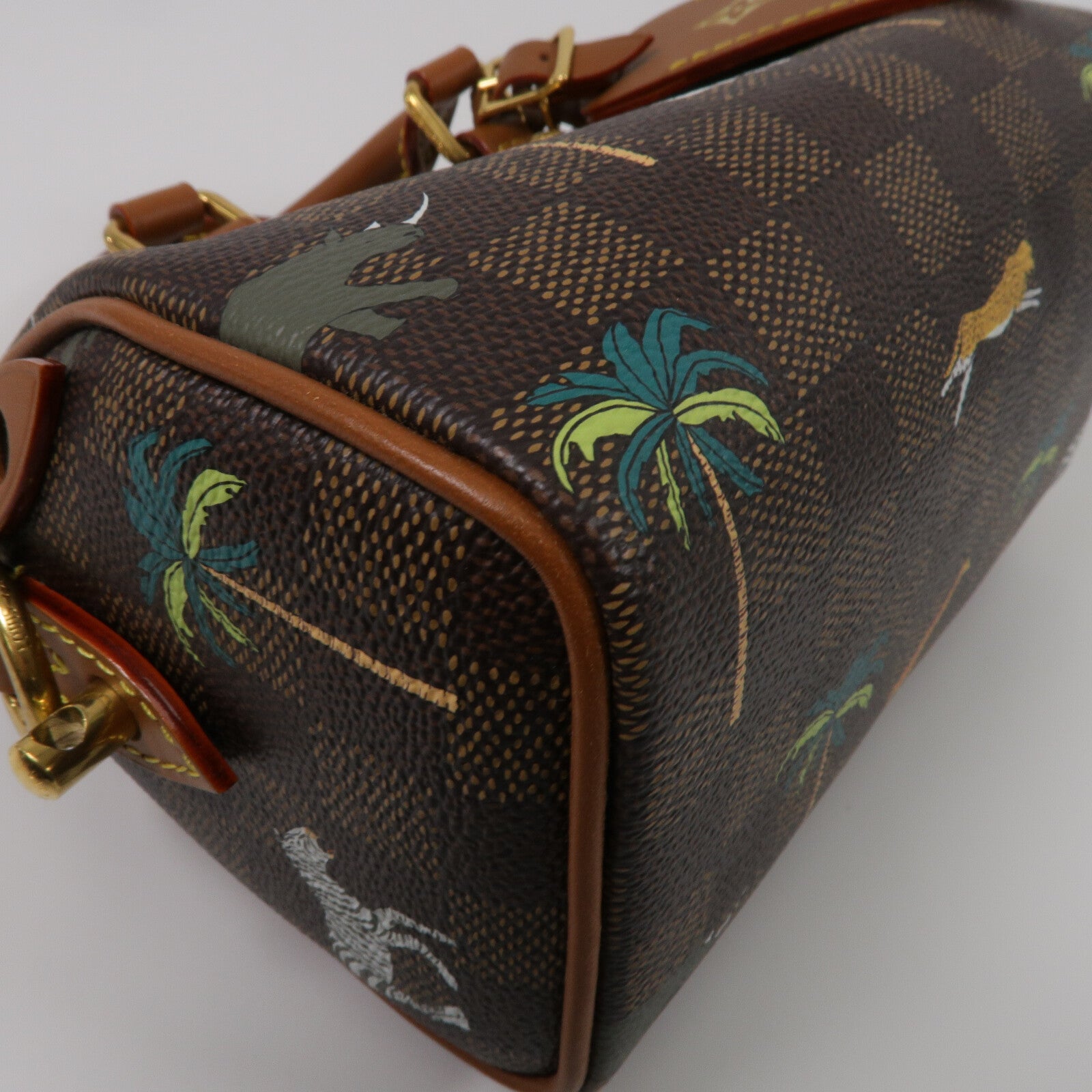 LOUIS VUITTON Damier Heritage Speedy Bandouliere 18 x The Darjeeling手挽肩背兩用袋