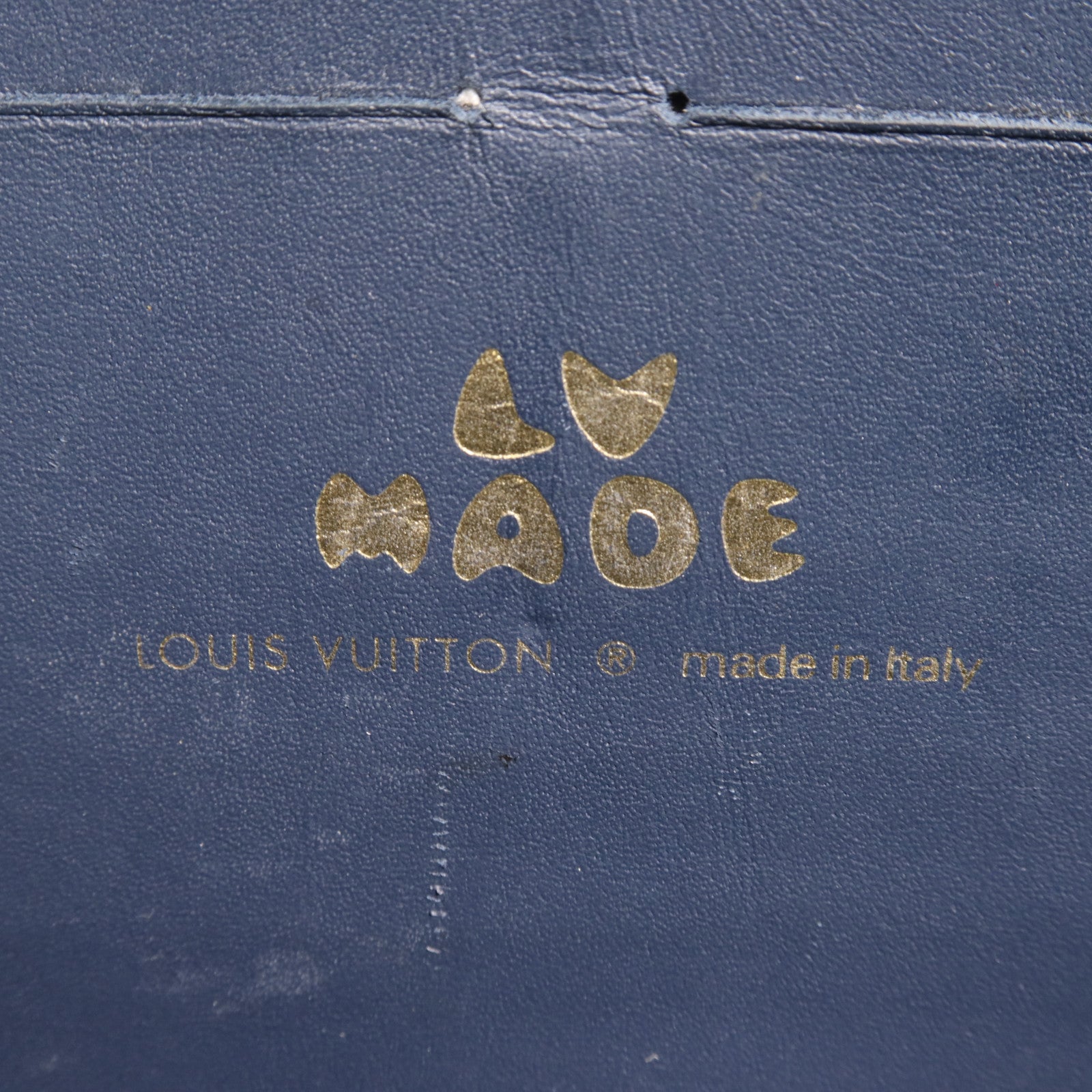 LOUIS VUITTON Monogram Denim LV X Nigo Pochette Voyage金扣手拿包
