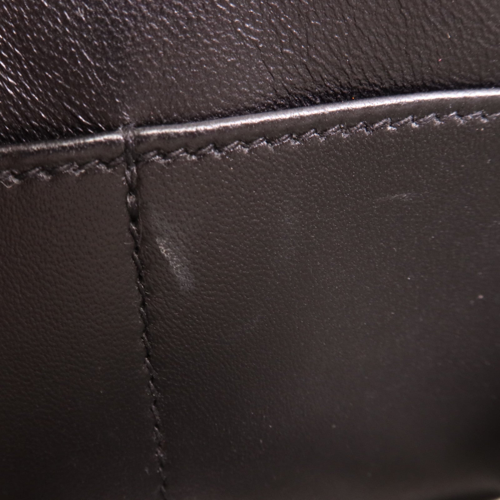 HERMES Epsom皮革Verrou 23銀扣肩背袋Noir