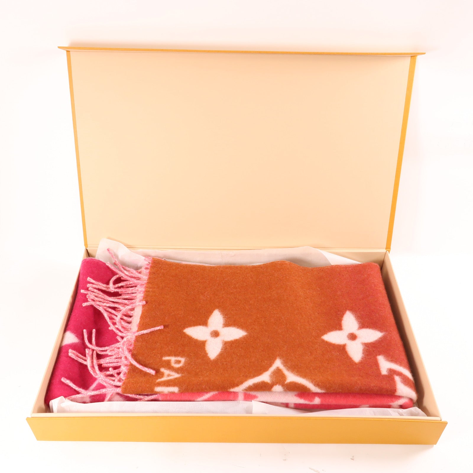 LOUIS VUITTON Cashmere Reykjavik Gradient Scarf頸巾粉紅色